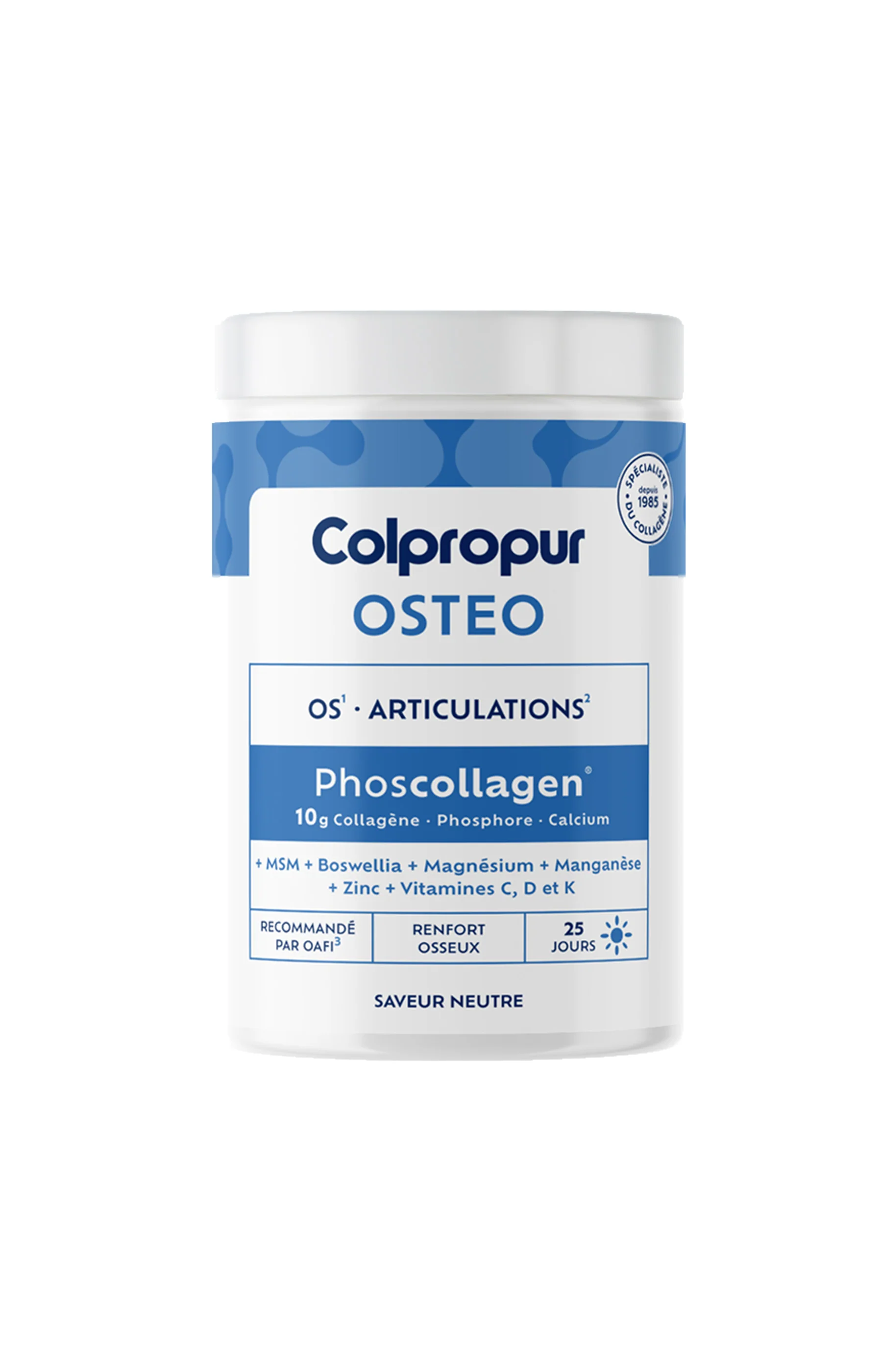 Cure collagène ostéoarticulaire - Articulation & os - Goût neutre - 3 x 325 g