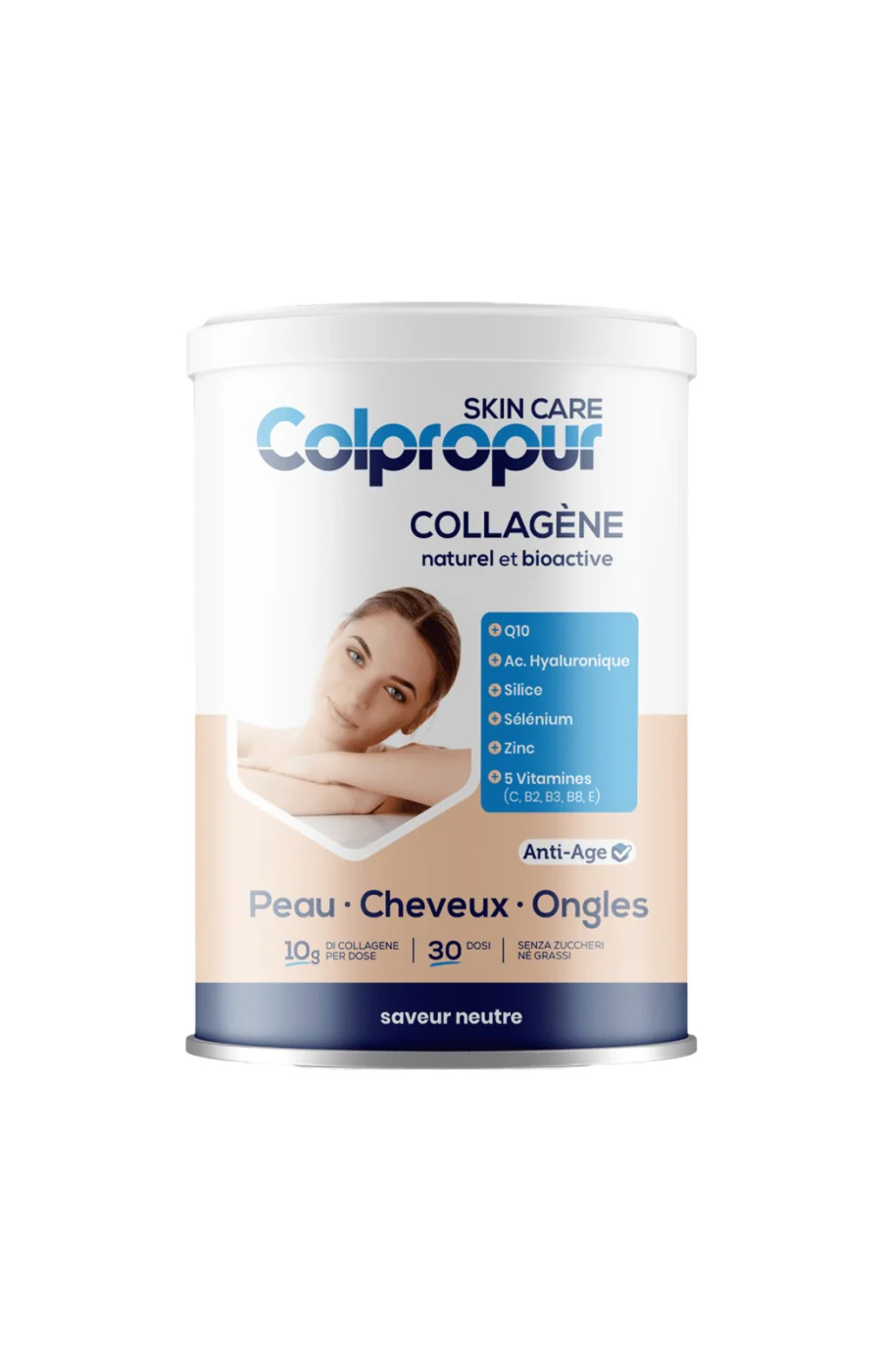 Cure collagène Skincare - Peau, cheveux & ongles - Goût neutre - 3 x 306 g