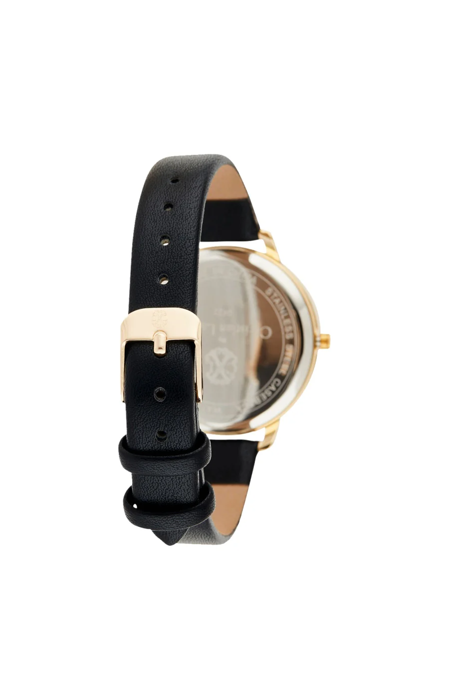 Montre à quartz - Alliage & laiton - Noir & doré - Image 2