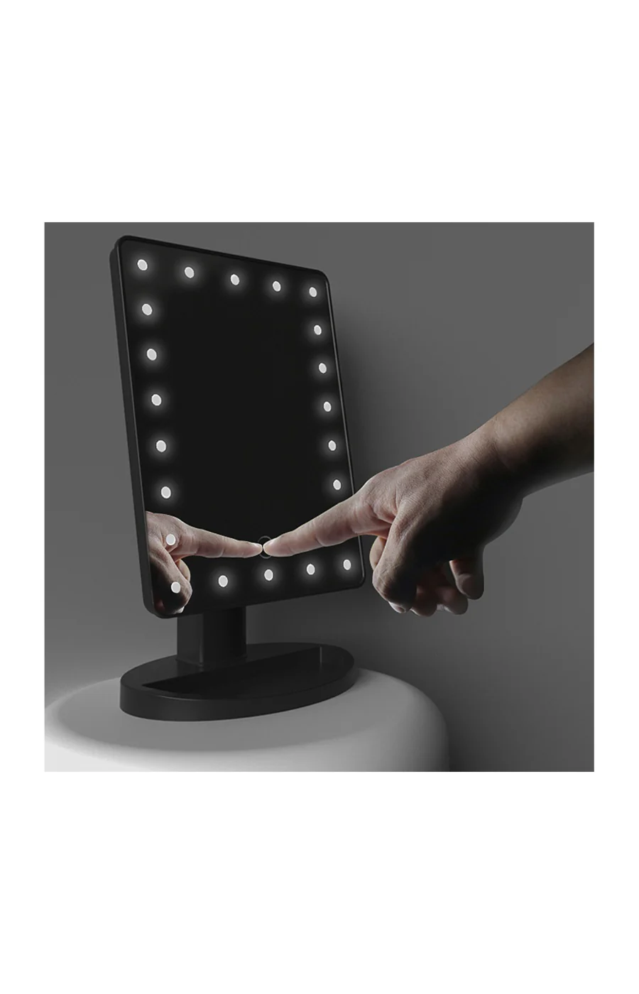 Miroir LED tactile - 180° - Blanc - Image 2