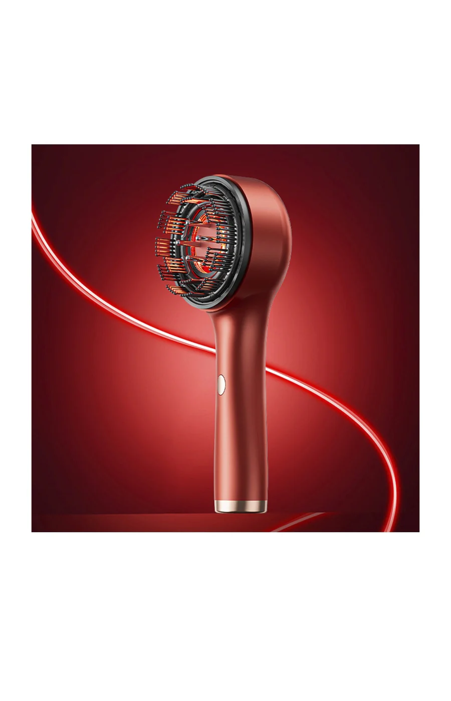 Peigne de soin à la lumière rouge - Cheveux - Image 4