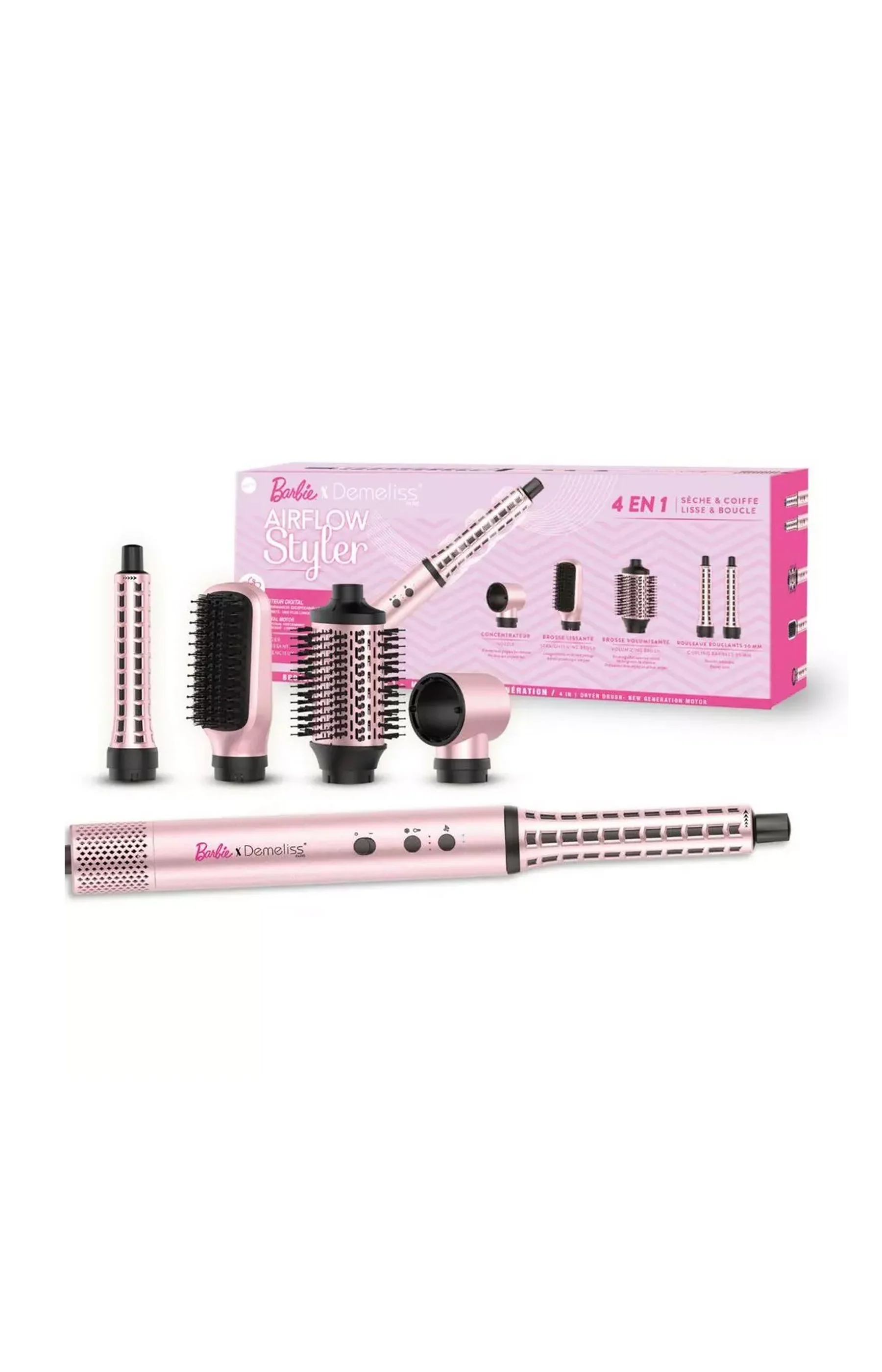 Brosse soufflante 4-en-1 - Airflow Styler Barbie - Rose - Image 2
