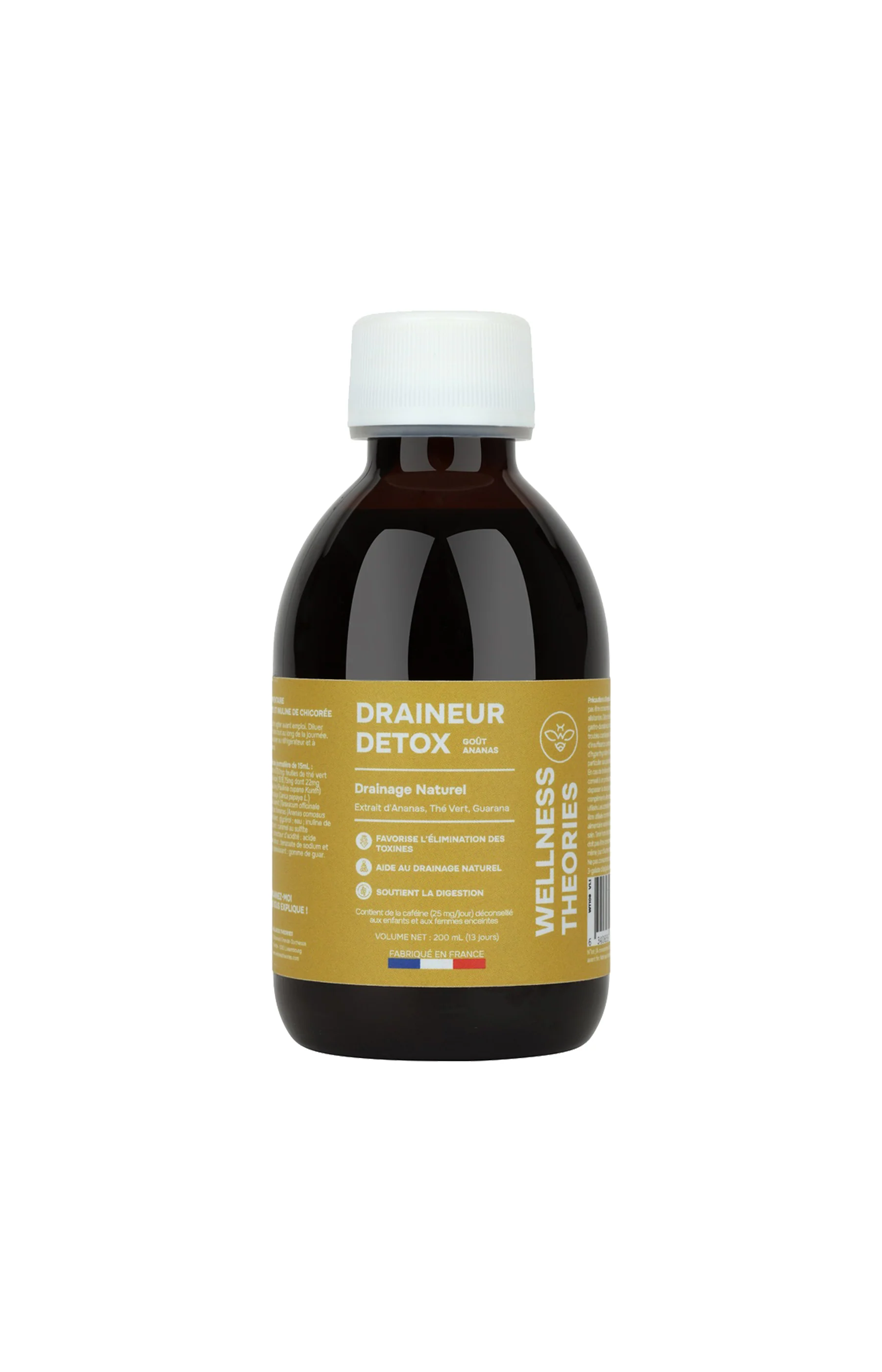 Draineur detox bio - Ananas - 200 ml