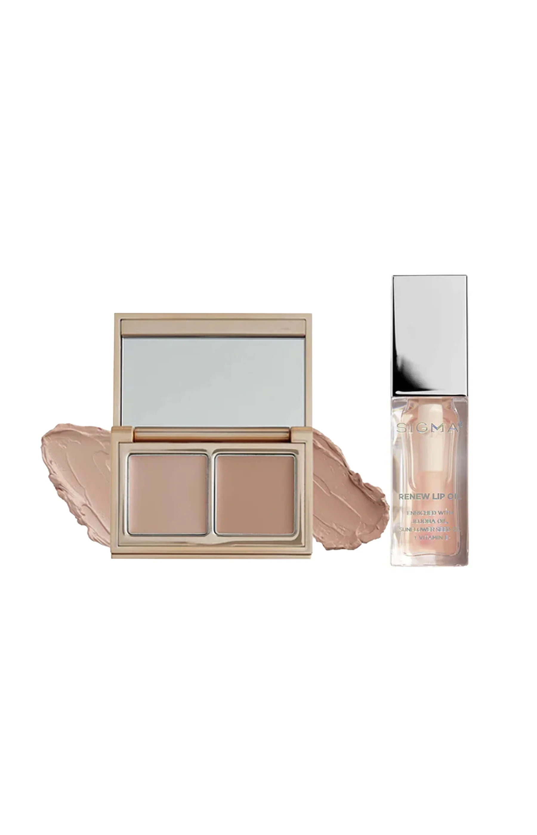 Duo correcteurs & huile à lèvres - Light to Medium & Hush