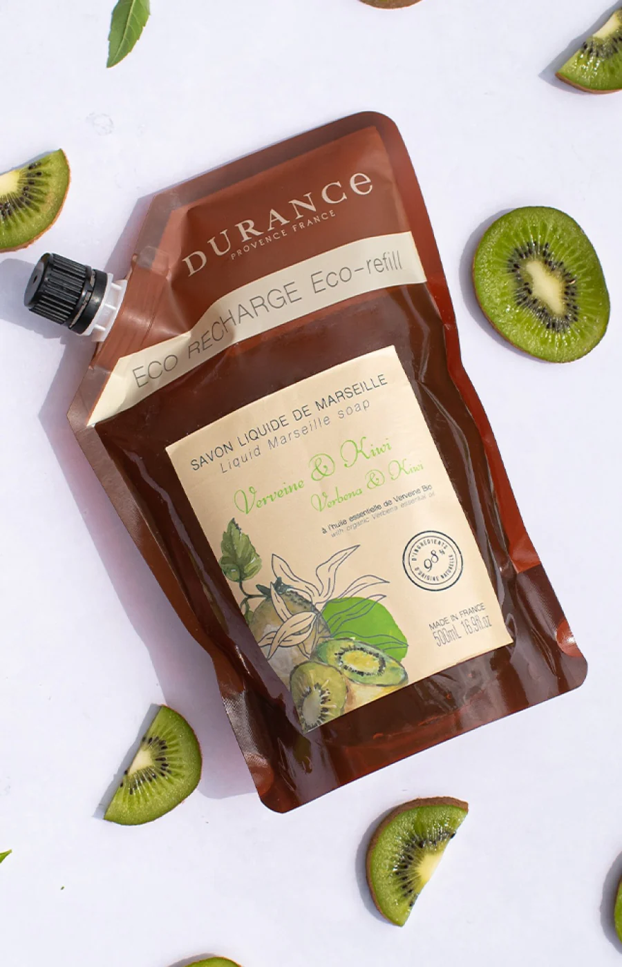 Eco-recharge savon liquide - Verveine kiwi - Corps - 500 ml - Image 3