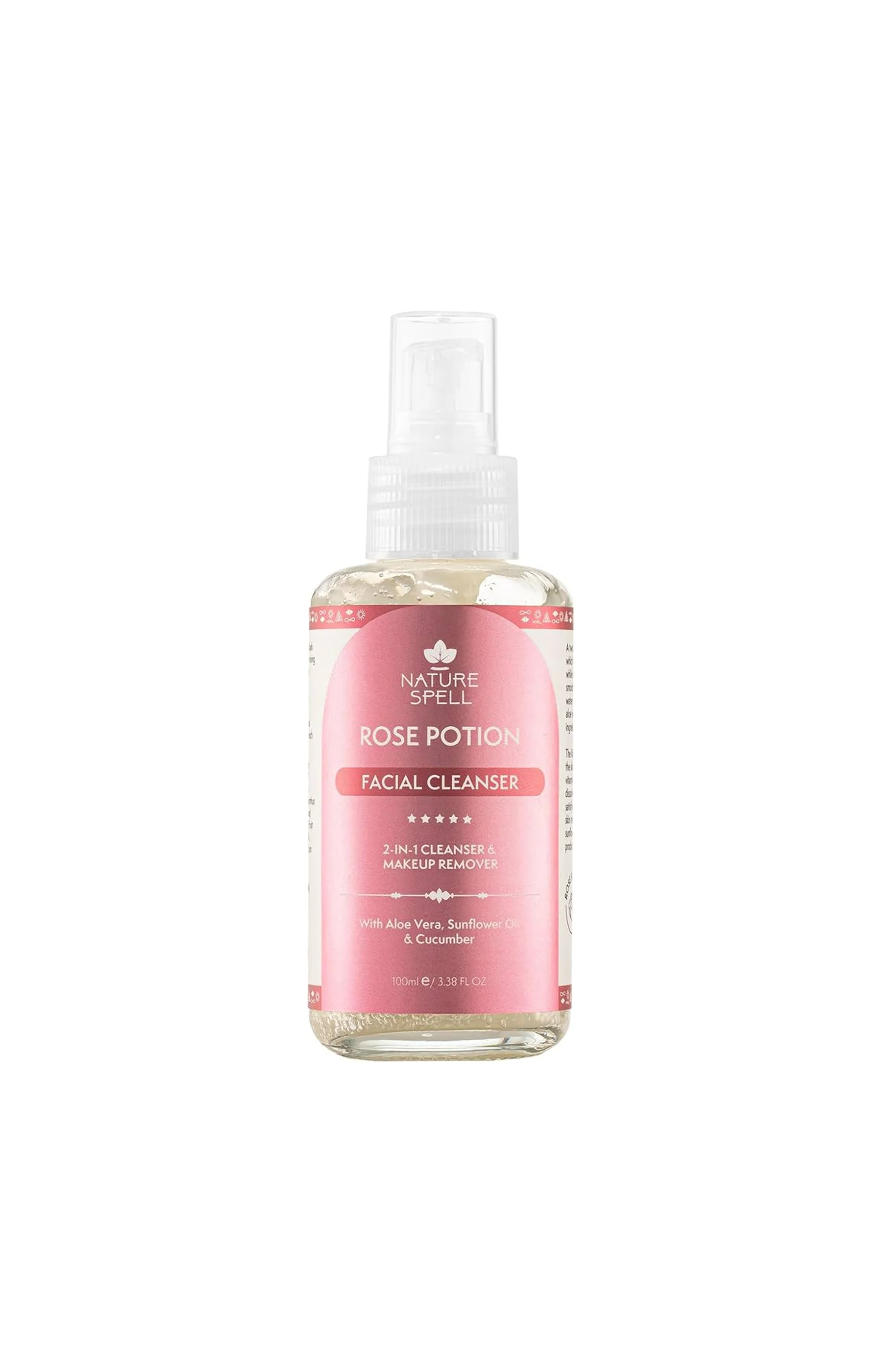 Nettoyant démaquillant - Rose & Aloe vera – 100 ml