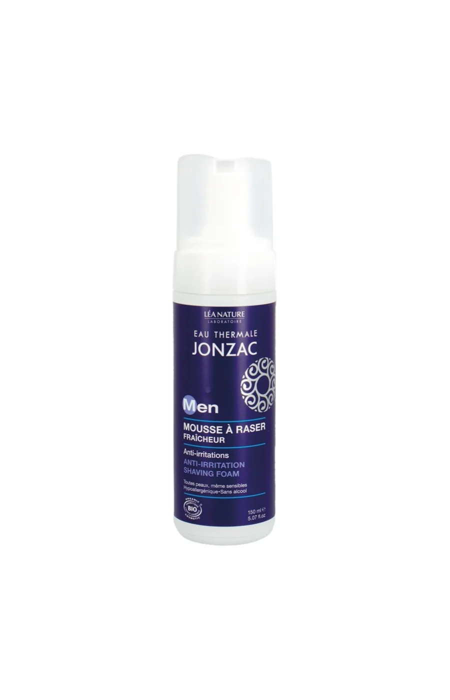 Mousse à raser fraîcheur anti-irritations bio - Homme - 150 ml