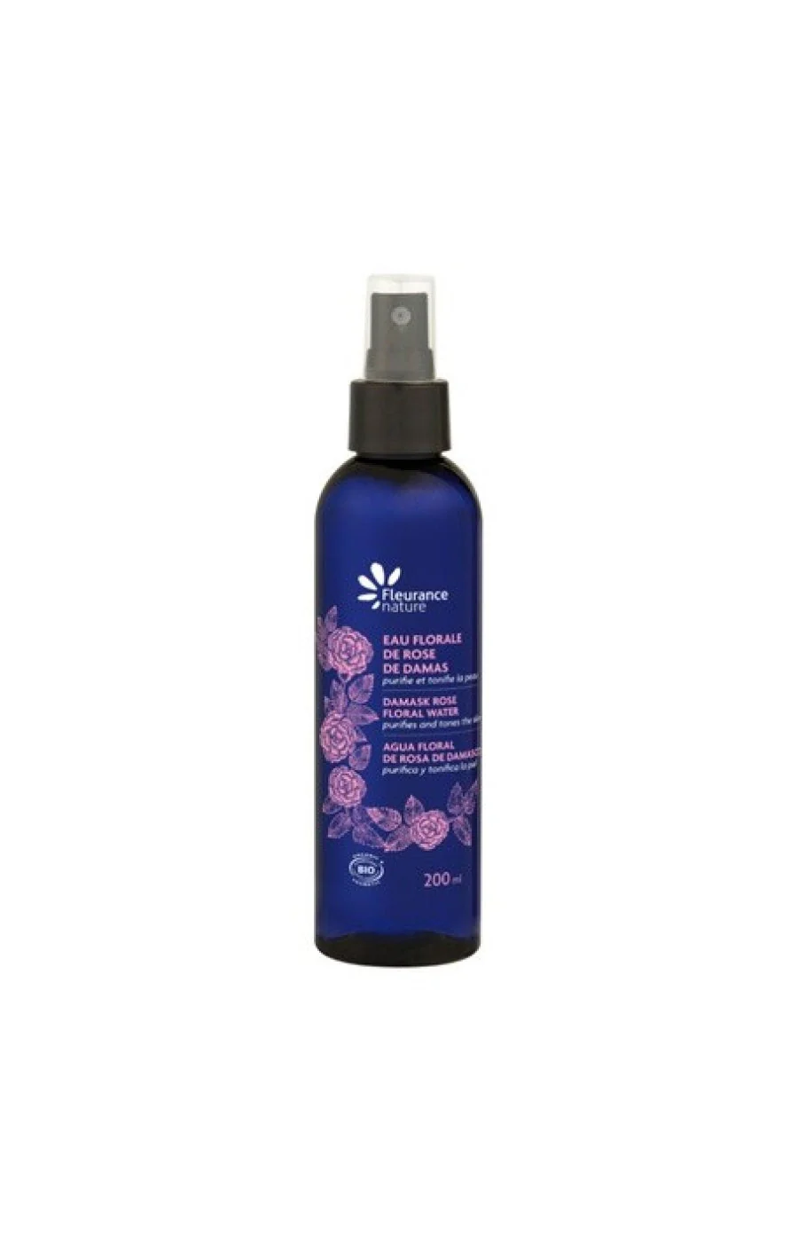Eaux florales bio illuminatrices et tonifiantes - Rose de Damas - Visage - 2 x 200 ml