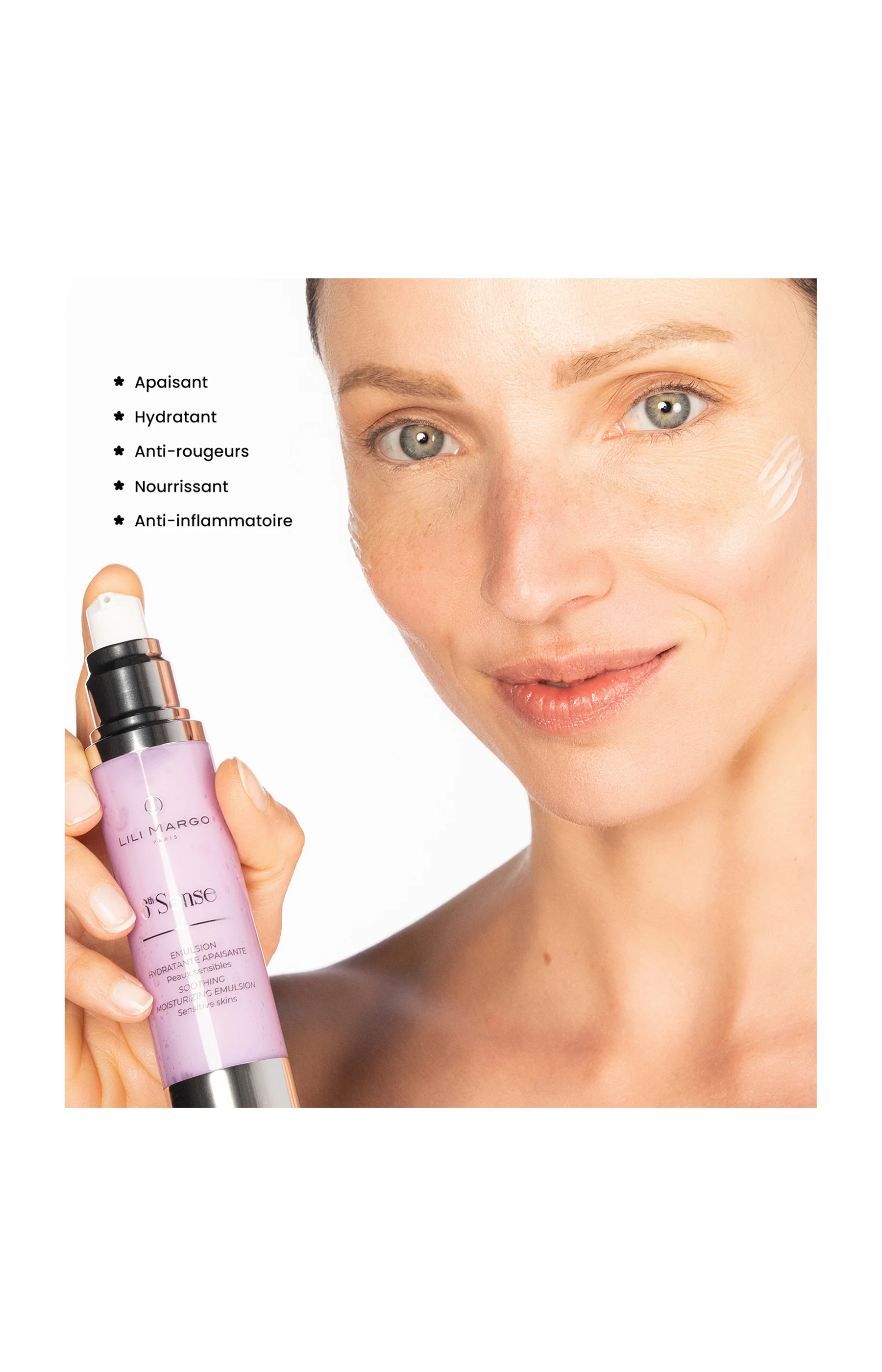 Emulsion hydratante apaisante - 6th Sense - Peaux sensibles - 50 ml - Image 3