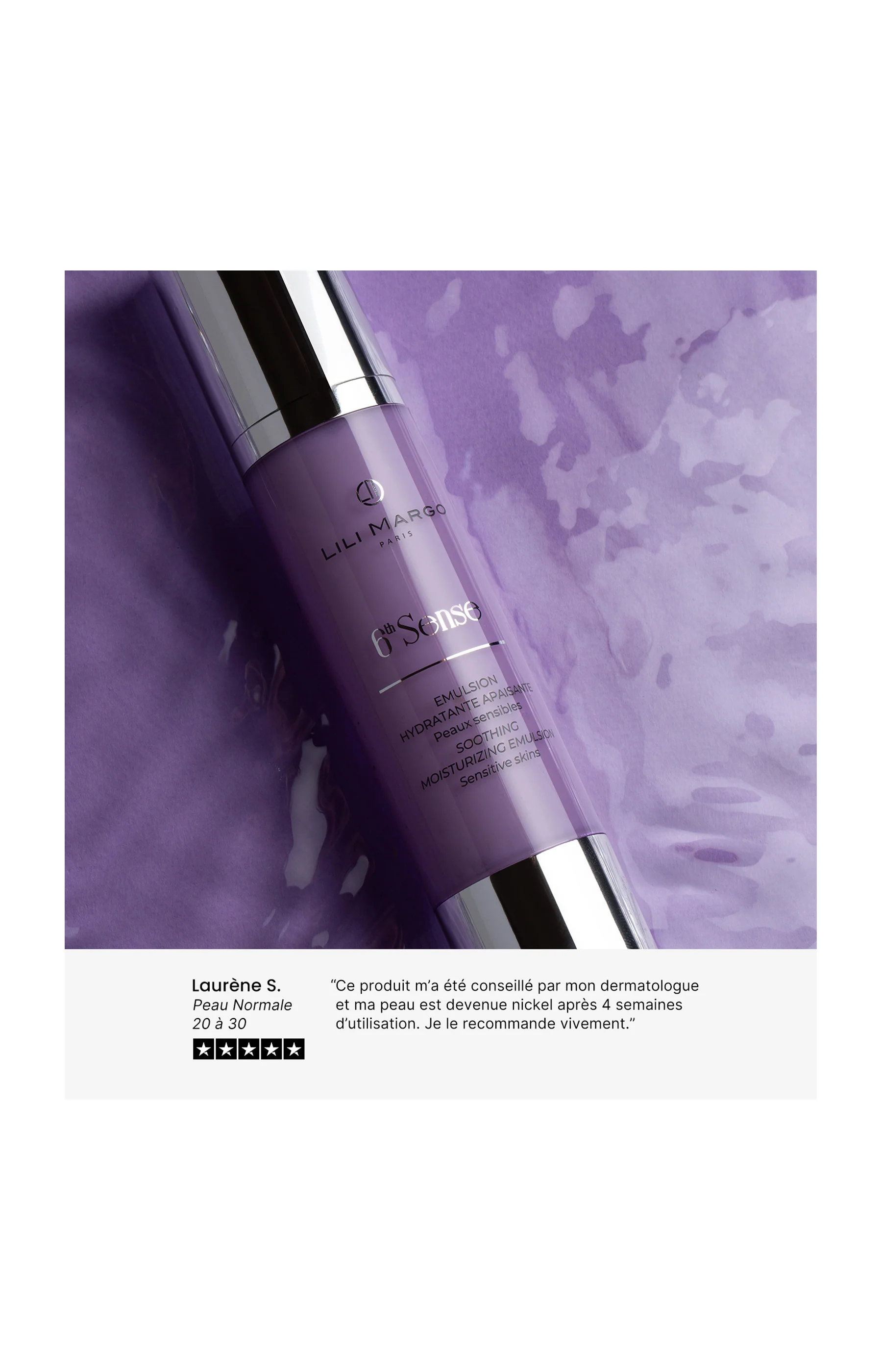Emulsion hydratante apaisante - 6th Sense - Peaux sensibles - 50 ml - Image 4