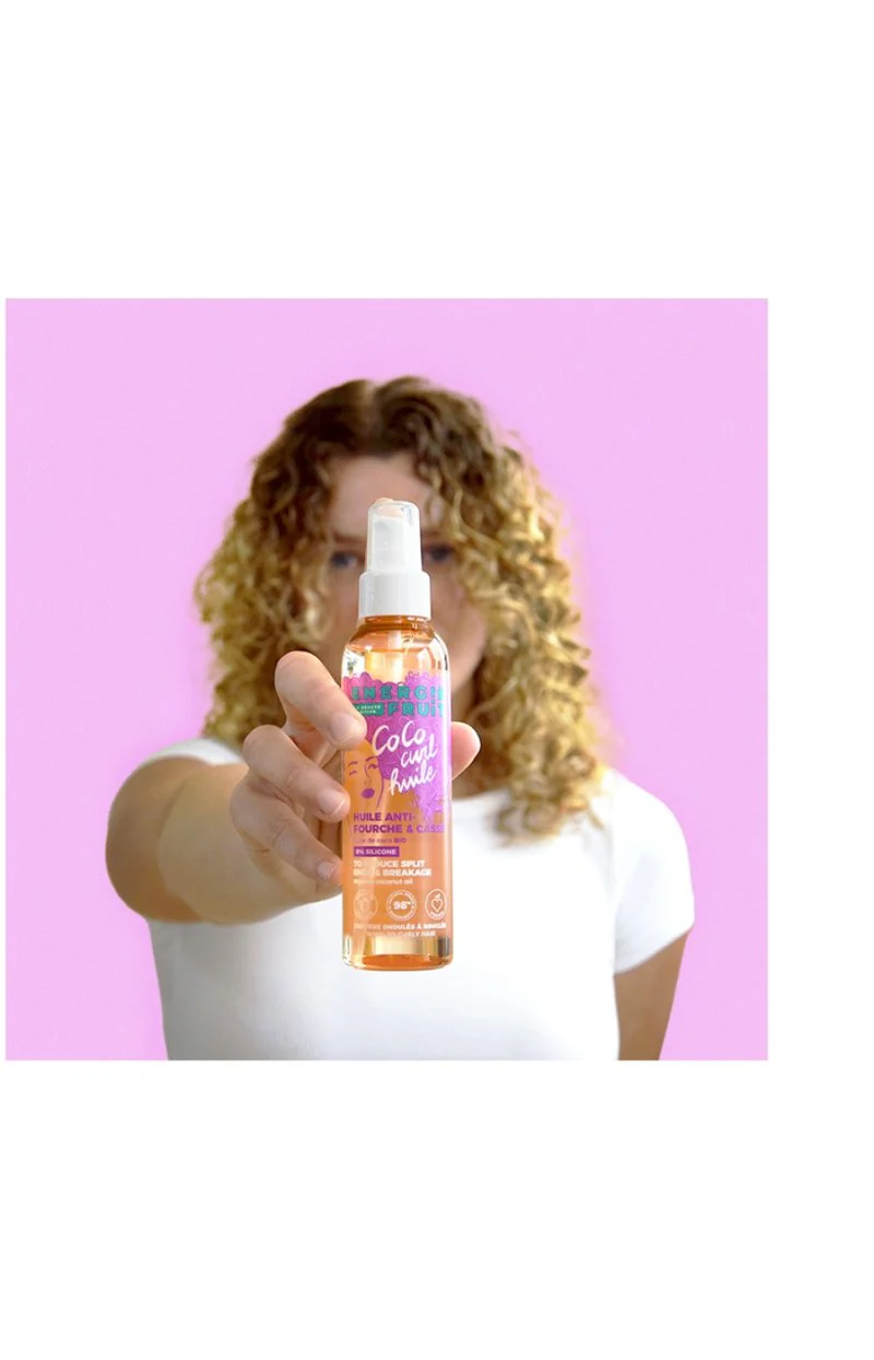 Huile anti-fourche - Huile de coco bio - Cheveux ondulés à bouclés - 150 ml - Image 5