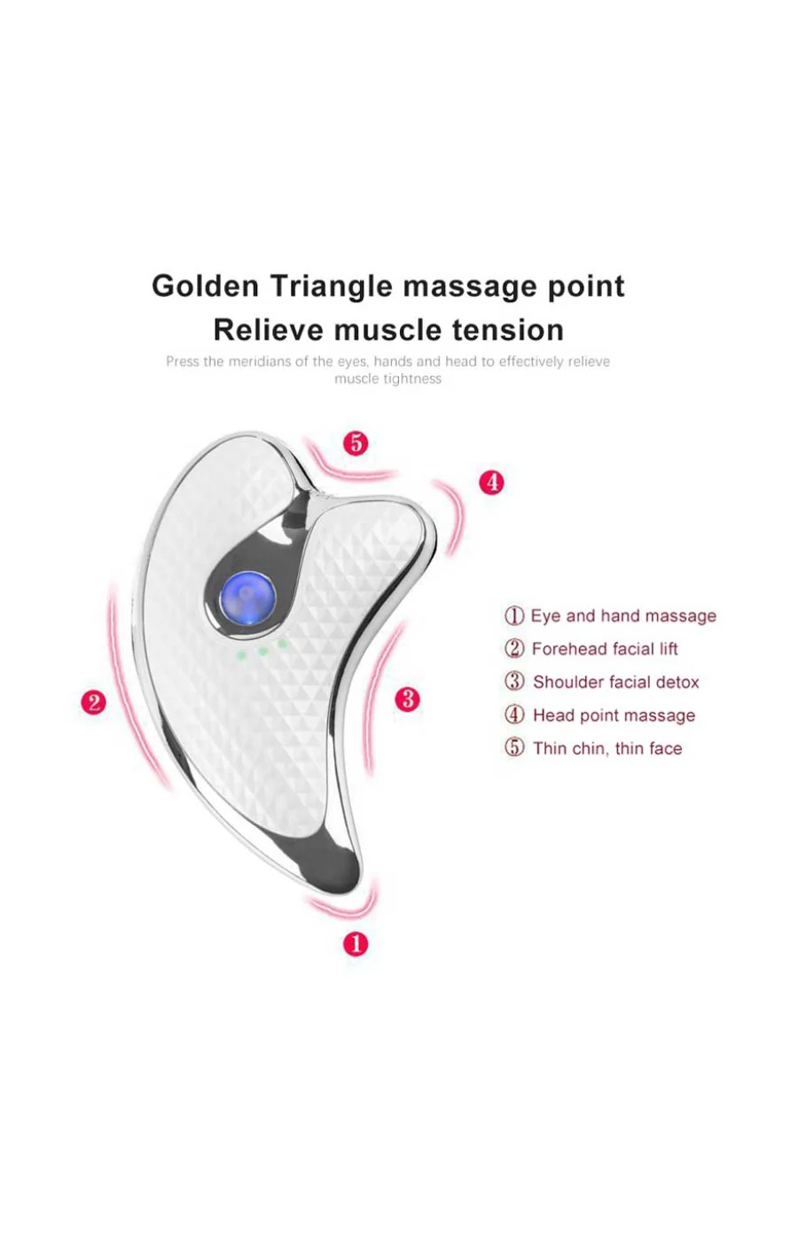 Gua Sha vibrant - Visage - Blanc - Image 3