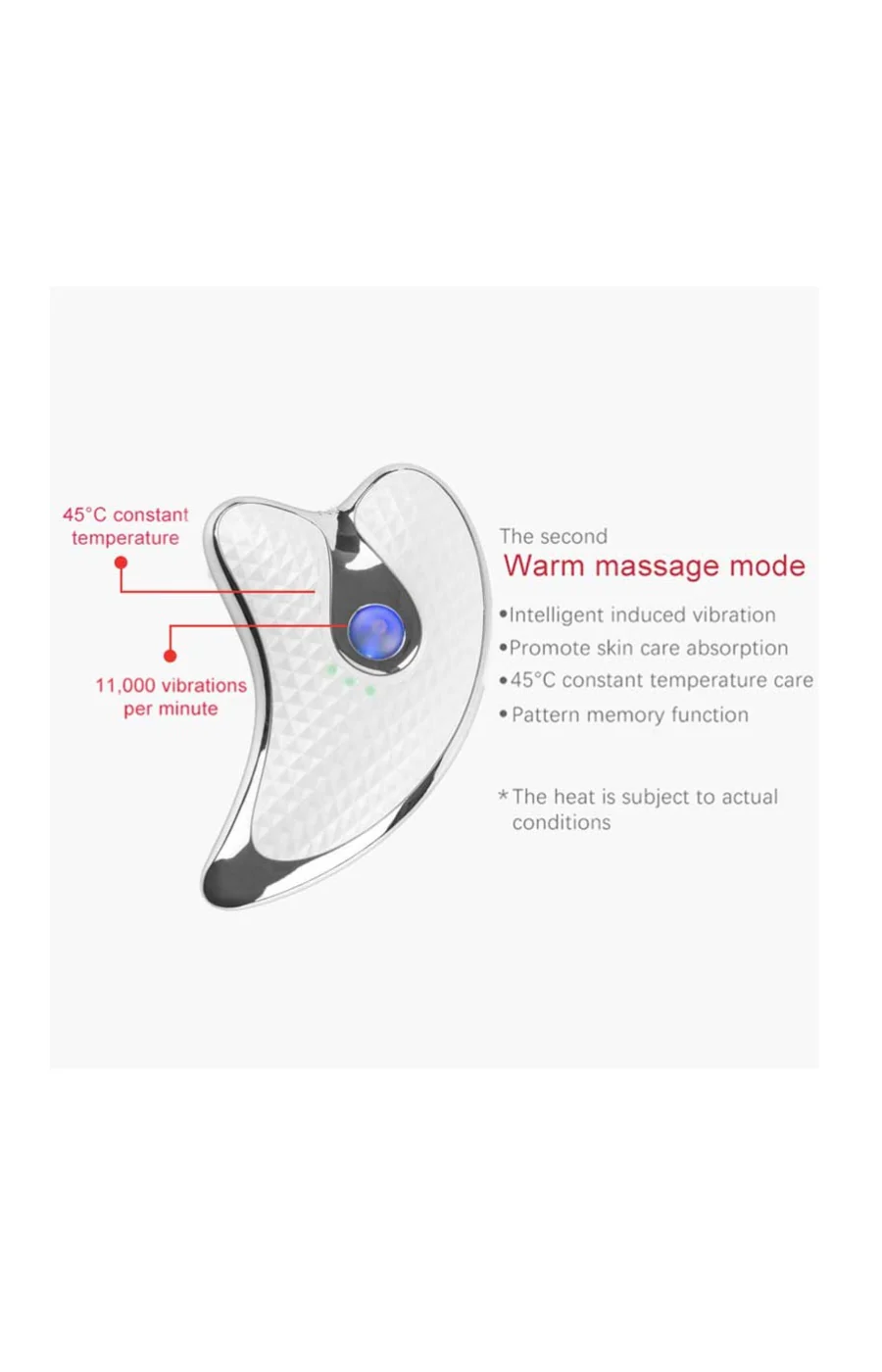 Gua Sha vibrant - Visage - Blanc - Image 4
