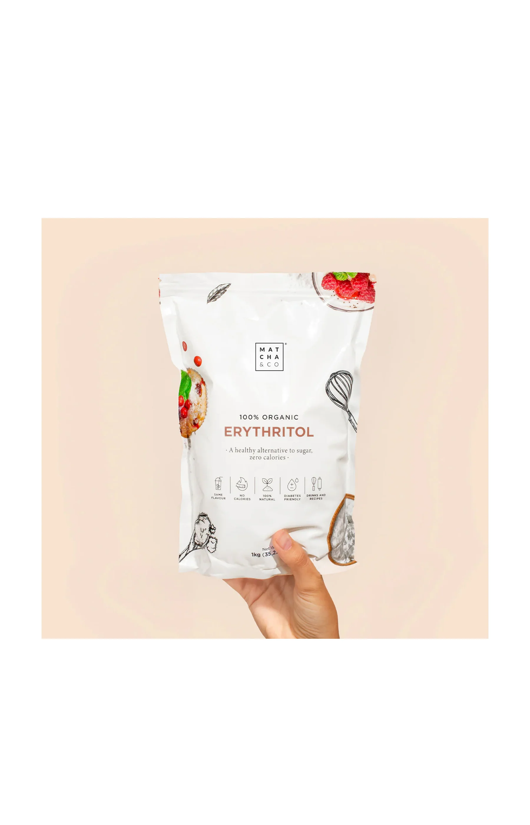 Erythritol bio - 1 kg - Image 3