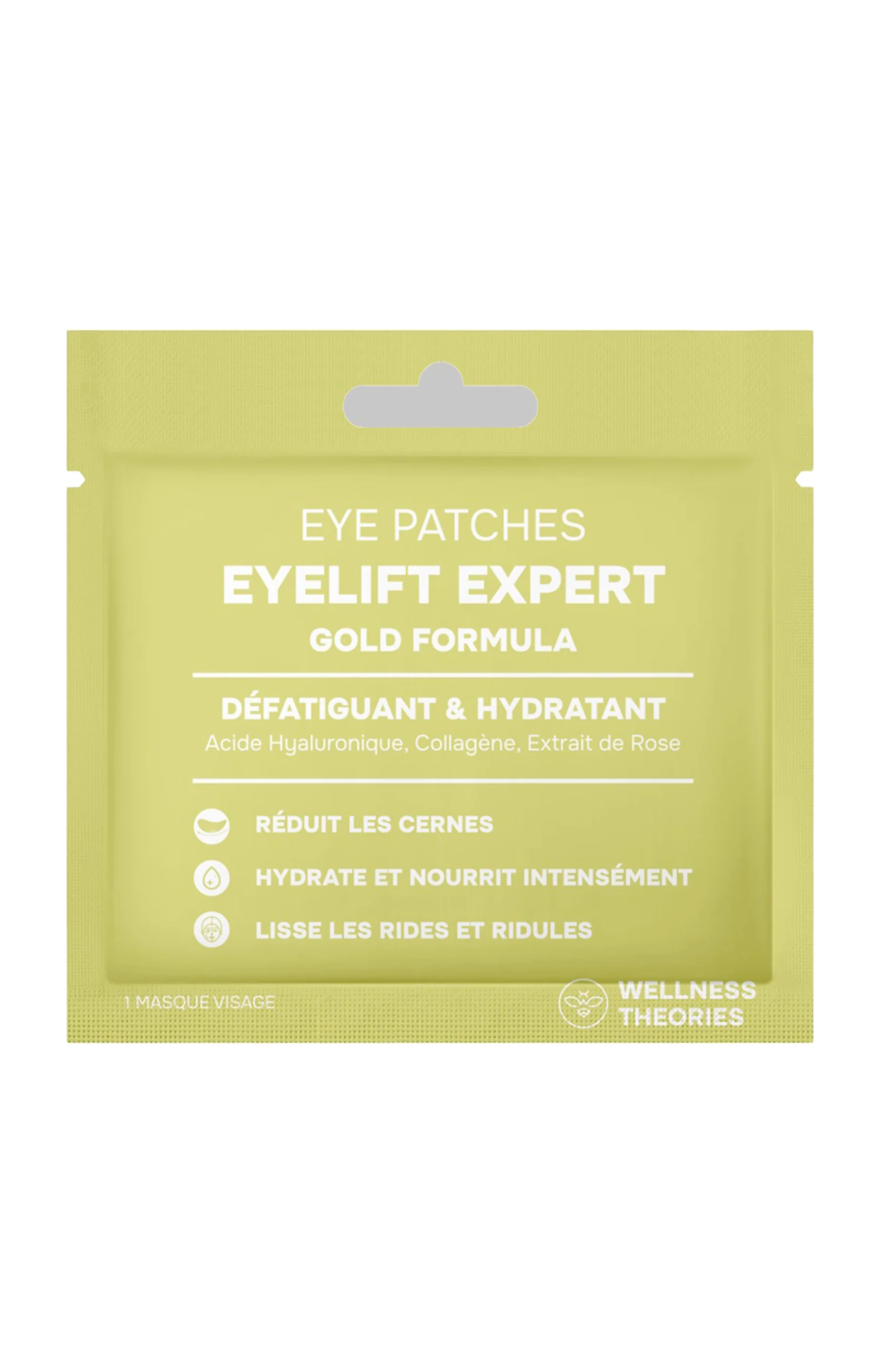 Patchs yeux défatiguant & hydratant - Eye Lift Expert - Acide hyaluronique & collagène - 1 paire