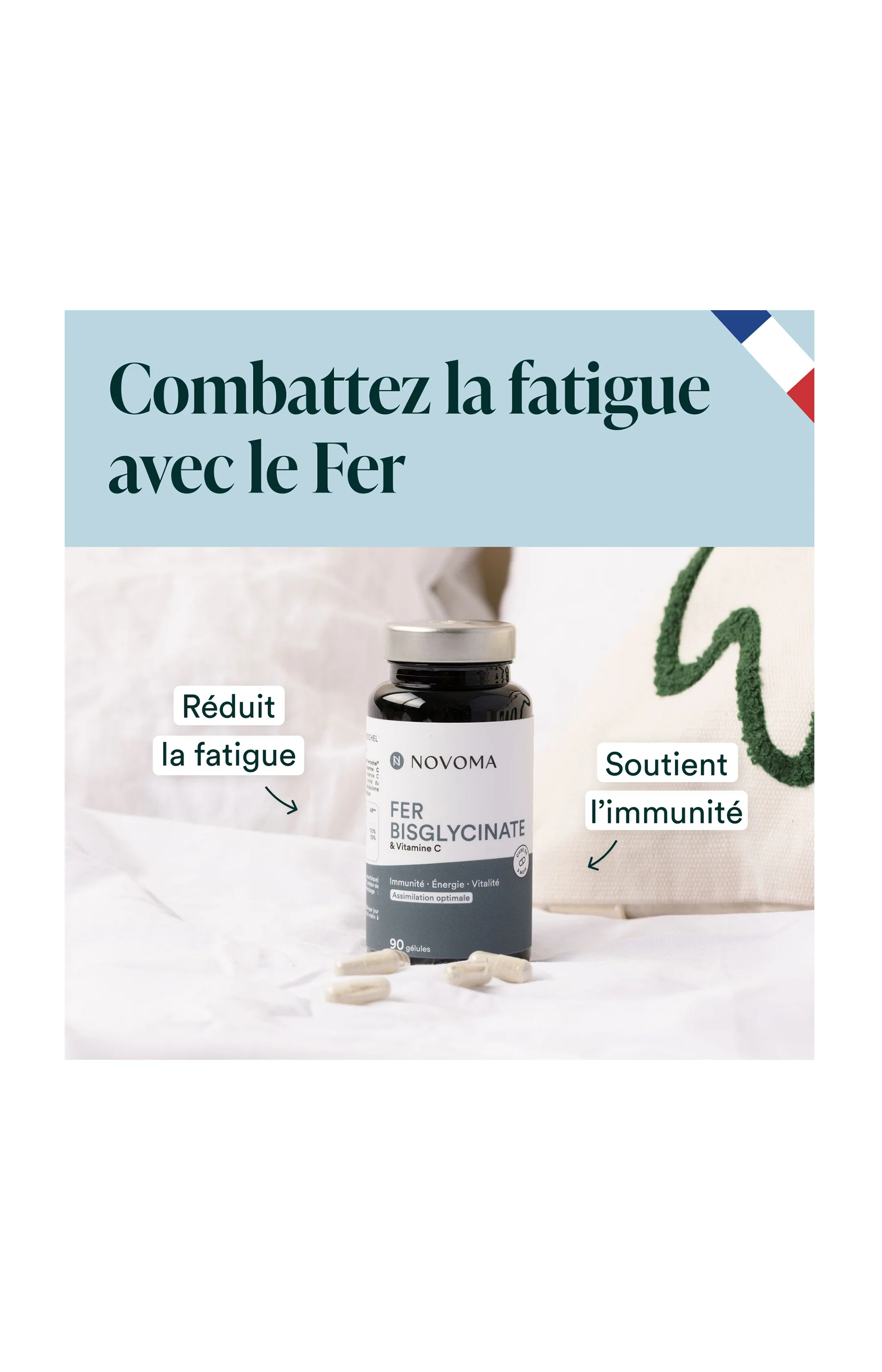 Fer Bisglycinate - Immunité a énergie - 3 mois - Image 2