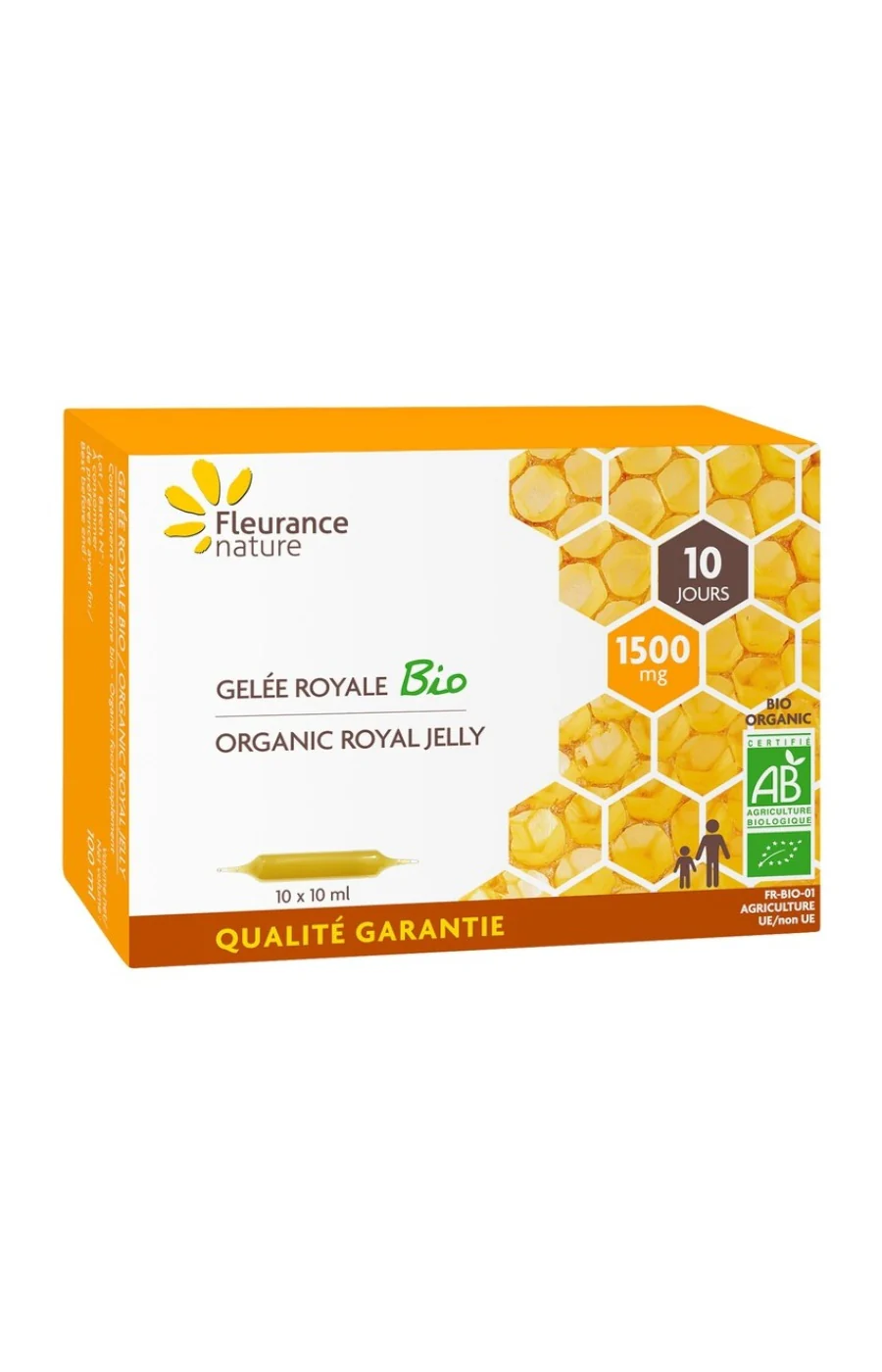Ampoules à la gelée royale bio - 10 jours