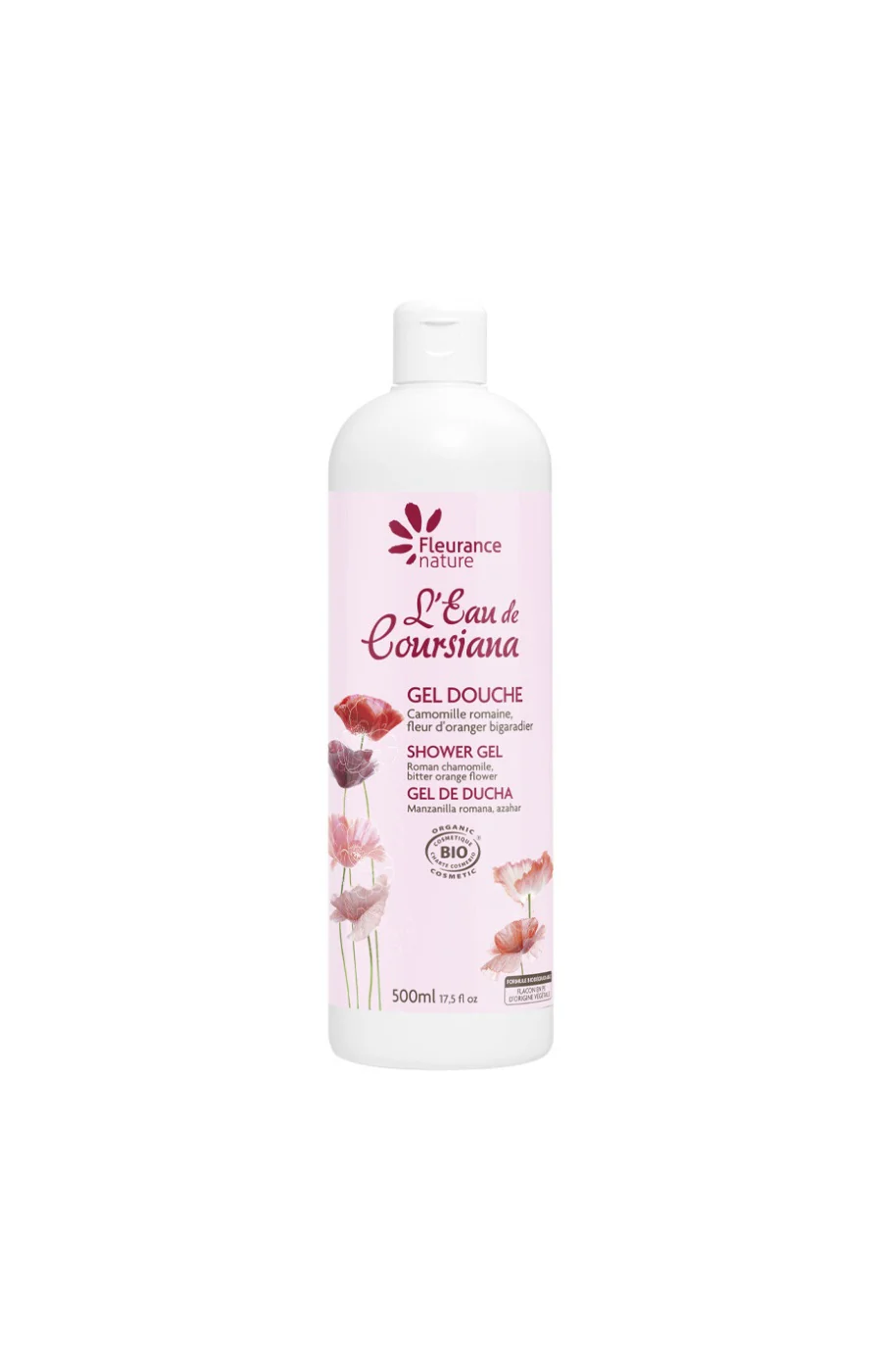 Gel douche nourrissant bio - Camomille romaine & fleur d'oranger - Corps - 500 ml