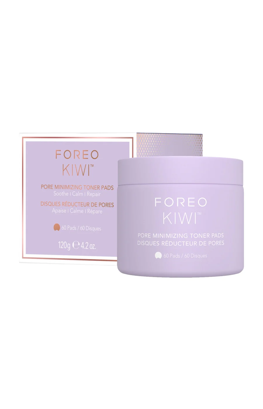 Disques toniques anti-pores - KIWI™ - Visage - 60 unités