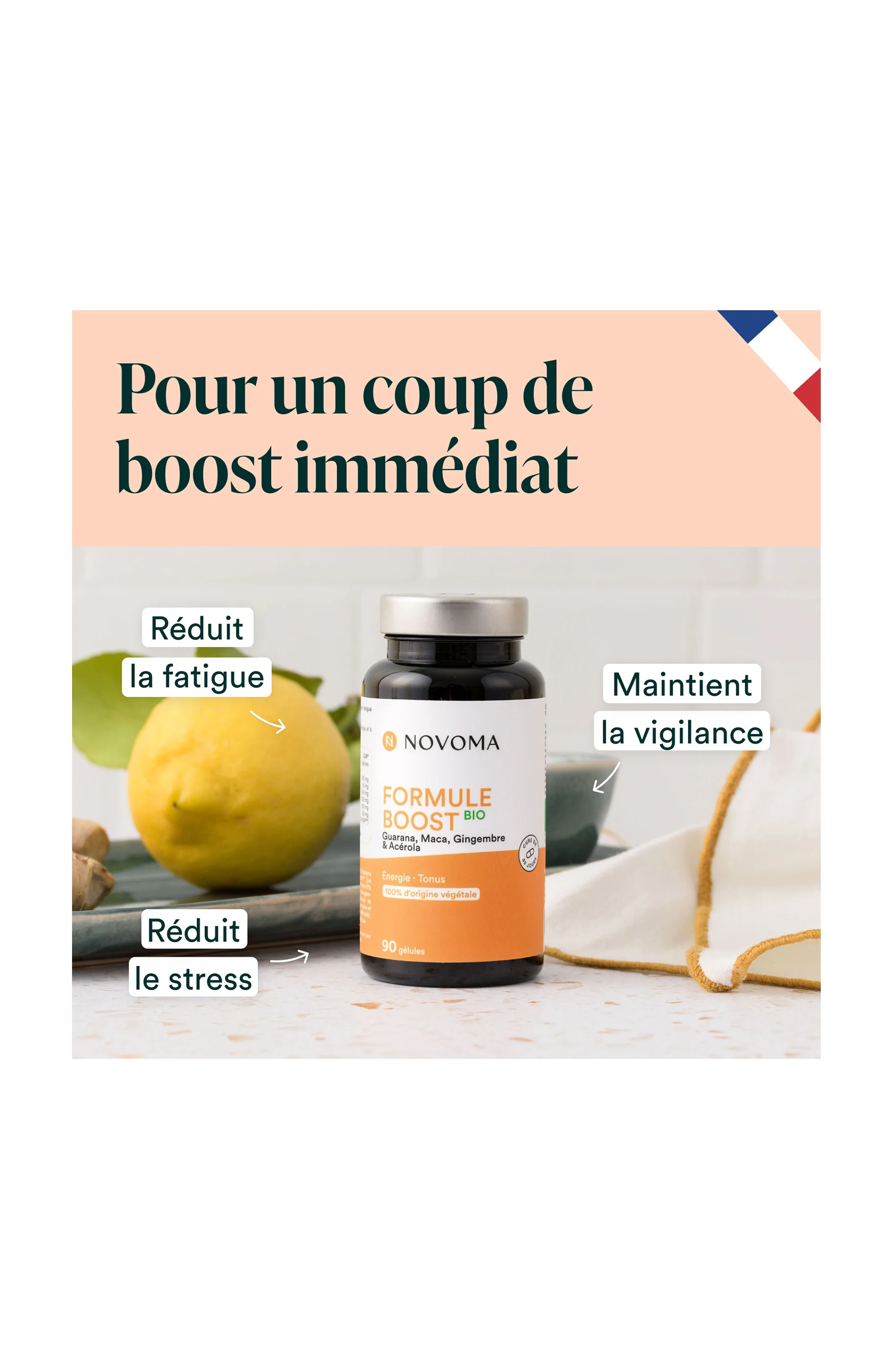 Formule Boost Bio - Guarana & maca - 1 mois - Image 2