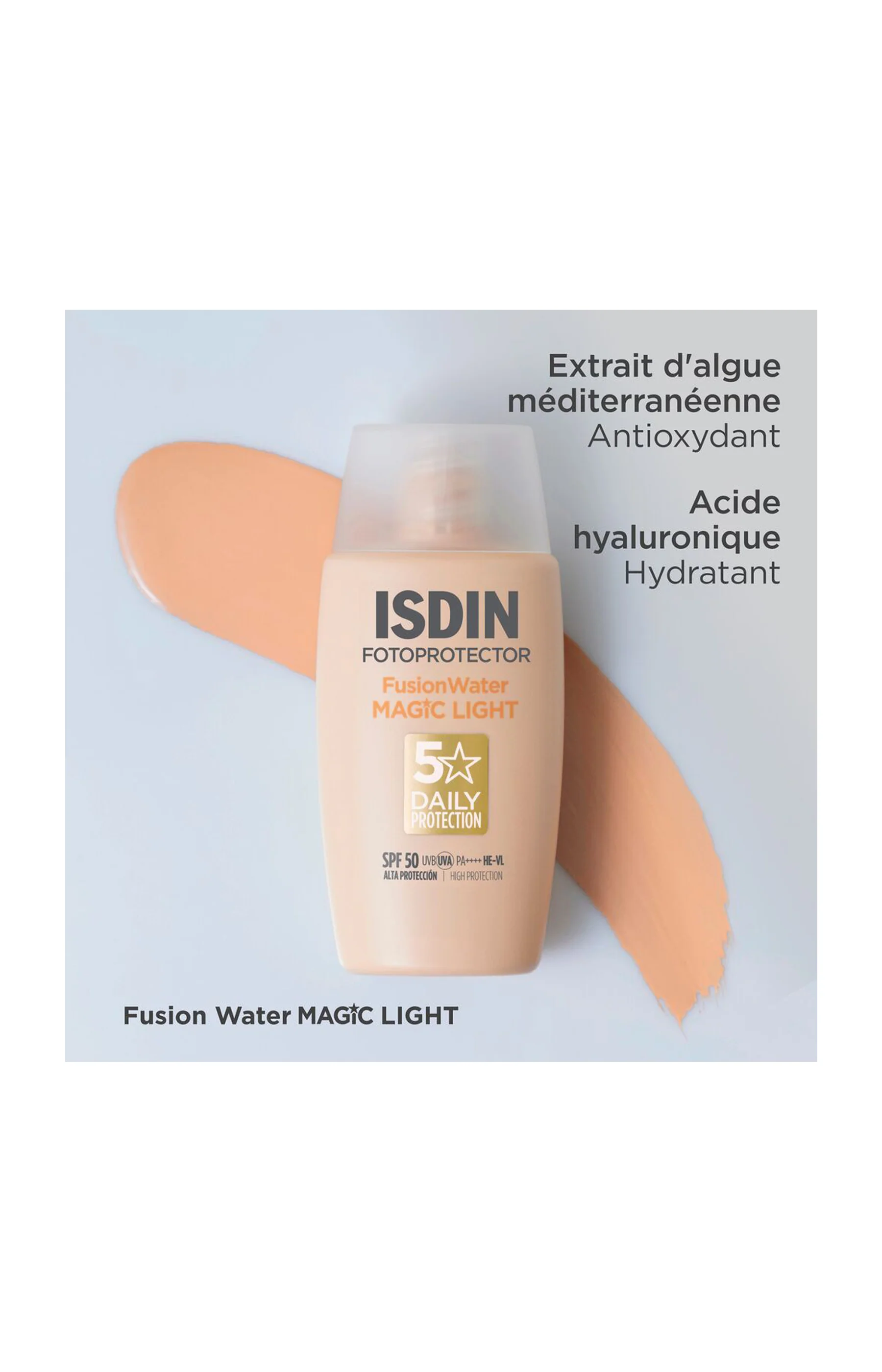 Fluide solaire SPF 50 - Magic Light - Visage - 50 ml - Image 4