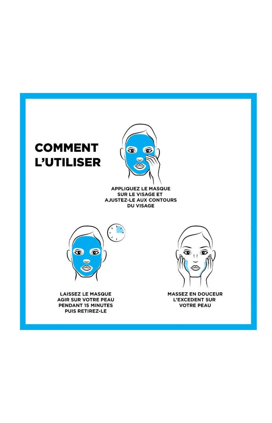 Coffret masques en tissu - Visage & yeux - 5 unités - Image 3