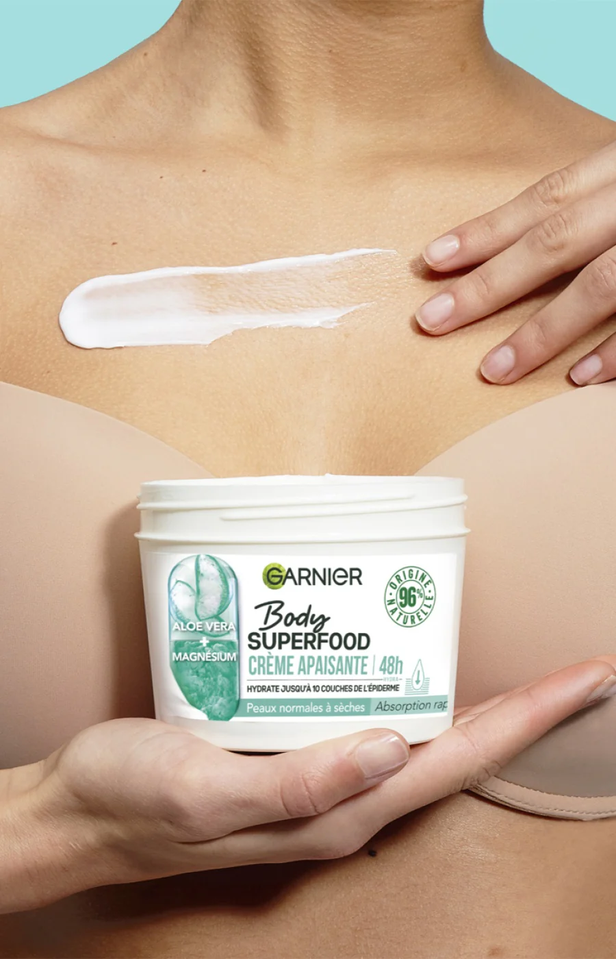 Crème apaisante - Superfood - Aloe vera & magnésium - Peaux normales à sèches - 380 ml - Image 3