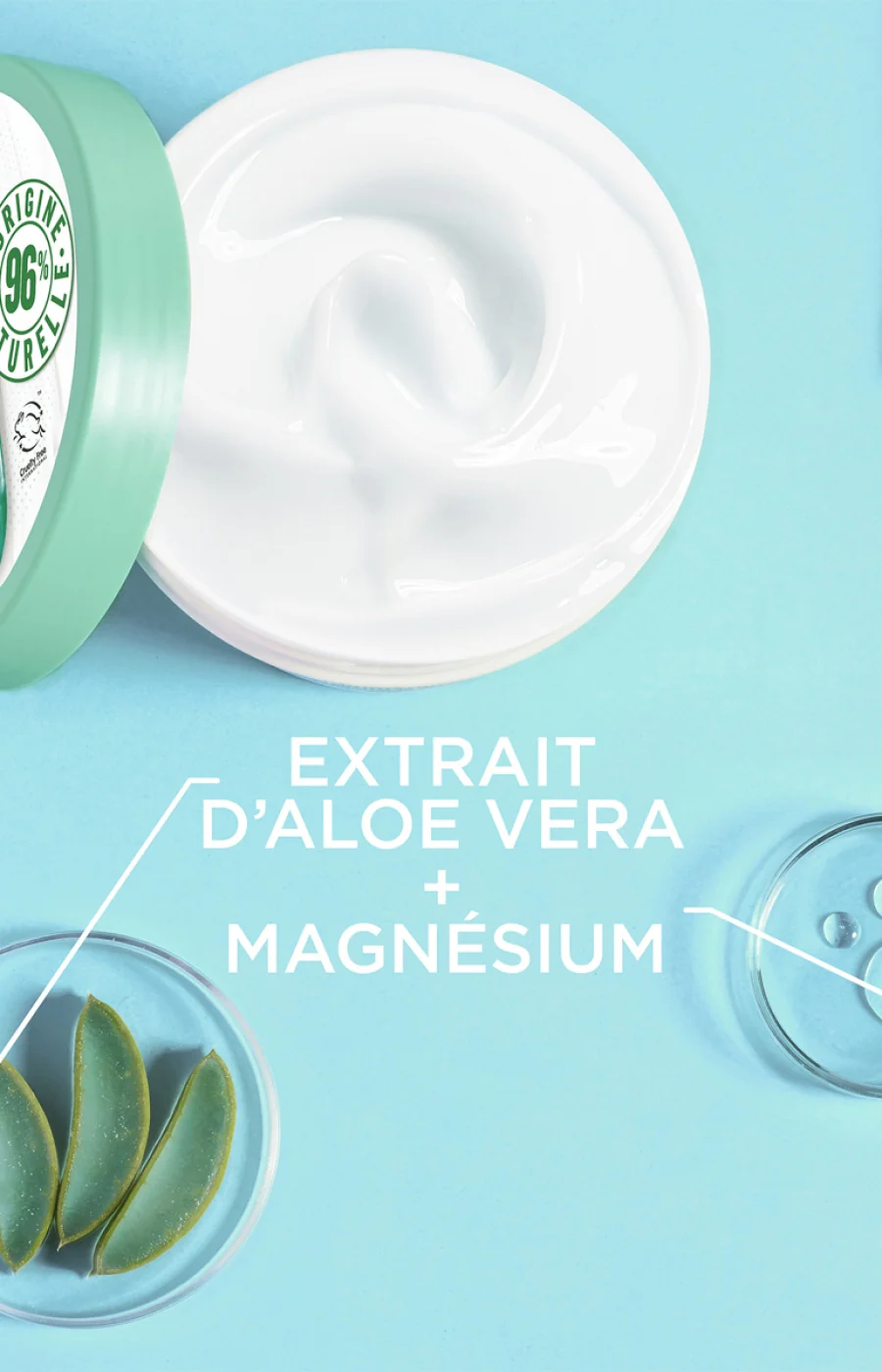 Crème apaisante - Superfood - Aloe vera & magnésium - Peaux normales à sèches - 380 ml - Image 4