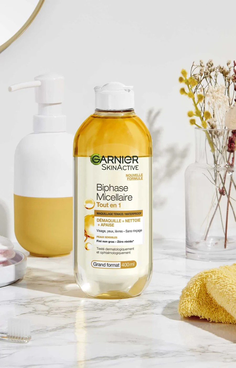 Eau micellaire biphasée - SkinActive - Peaux sensibles - Image 2