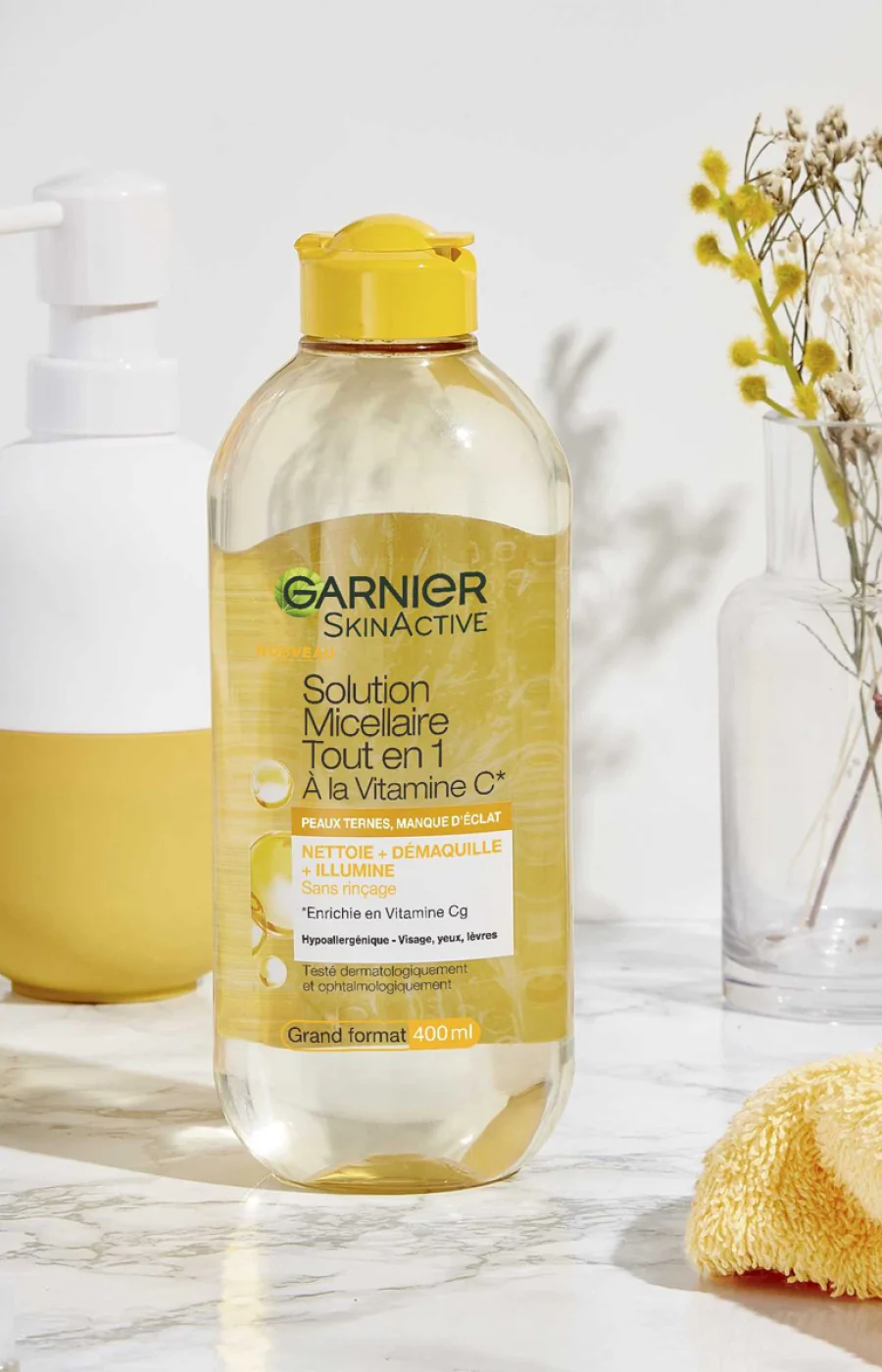 Eau micellaire - SkinActive - Vitamine C - Peaux ternes - Image 3