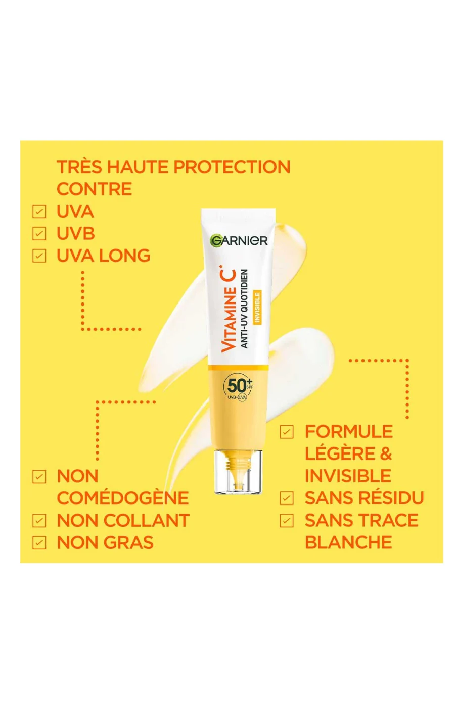 Fluide anti-tâches SPF 50+ - Invisible - Vitamine C - Visage - Image 3