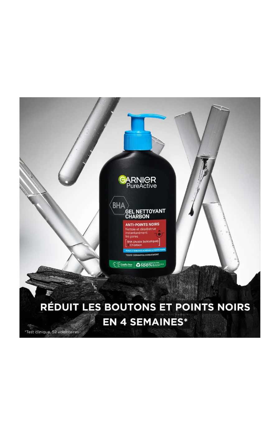 Gel nettoyant - PureActive Charbon - Peaux à tendance acnéique - Image 4