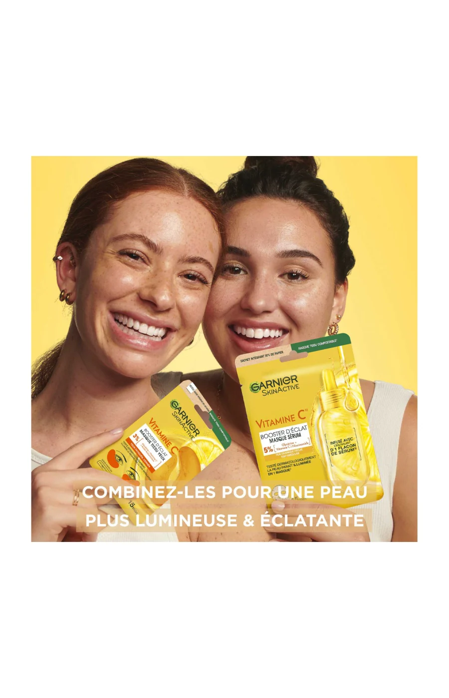 3 masques en tissu - SkinActive - Vitamine C - Yeux - Image 3