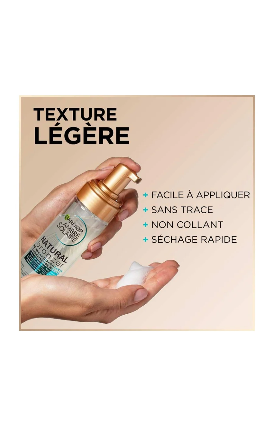 Mousse autobronzante naturelle - Eau de coco - Visage & corps - 200 ml - Image 2