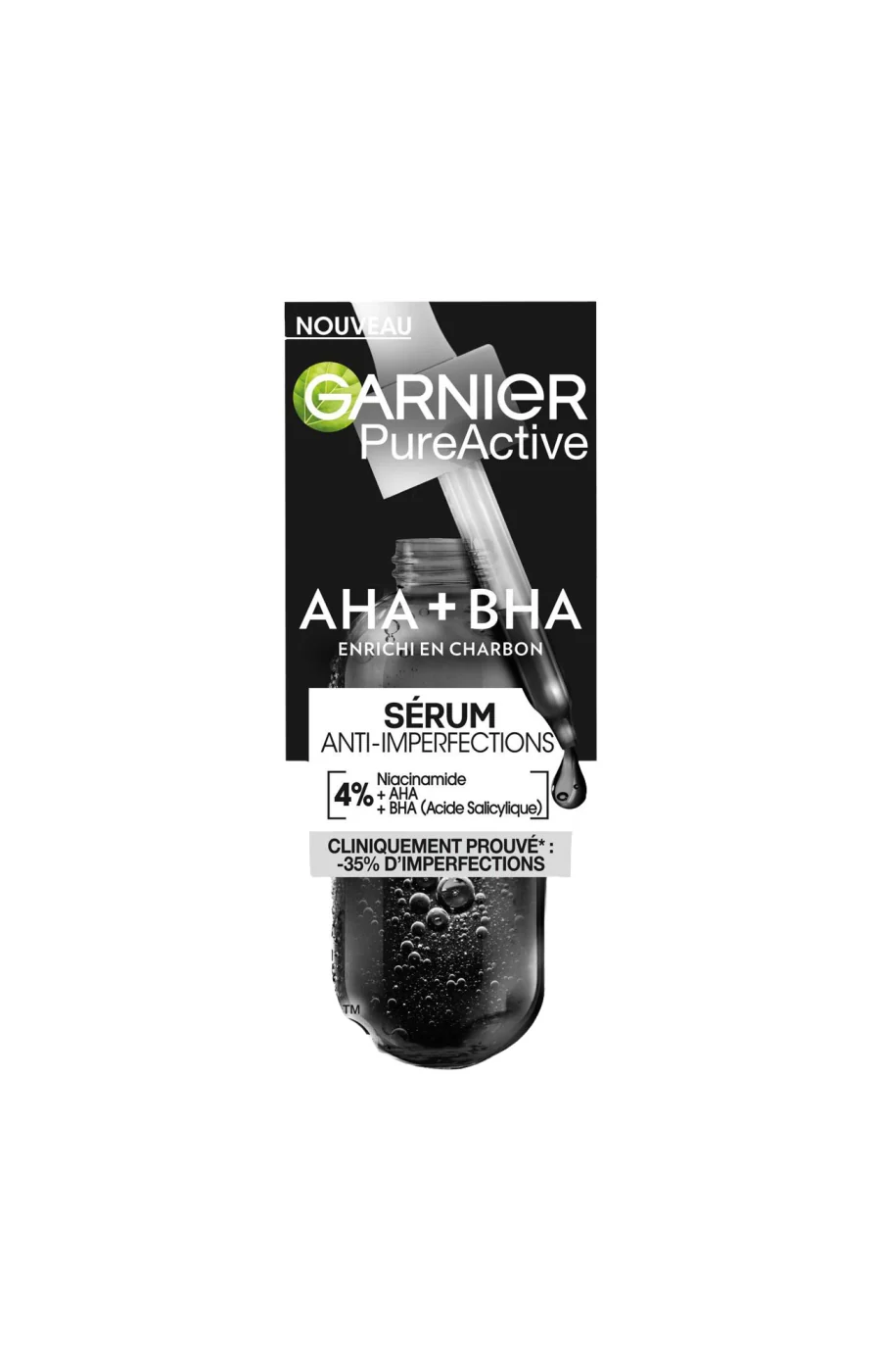 Sérum anti-imperfections - PureActive - Charbon - Peaux à tendance acnéiques - Image 2