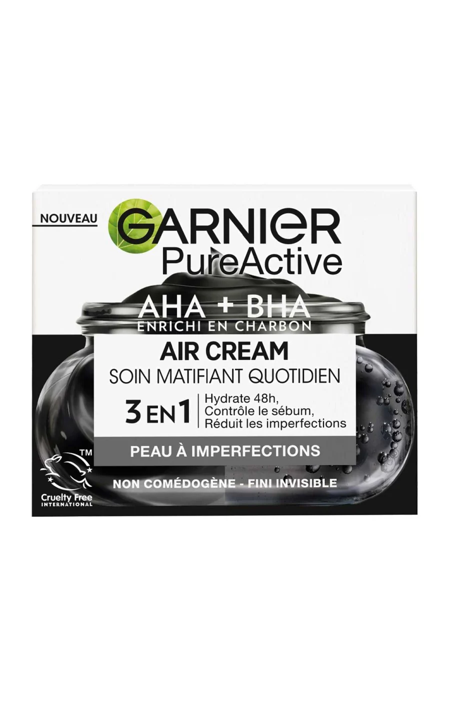 Soin matifiant 3-en-1 - PureActive Charbon & niacinamide - Peaux à imperfections - Image 2