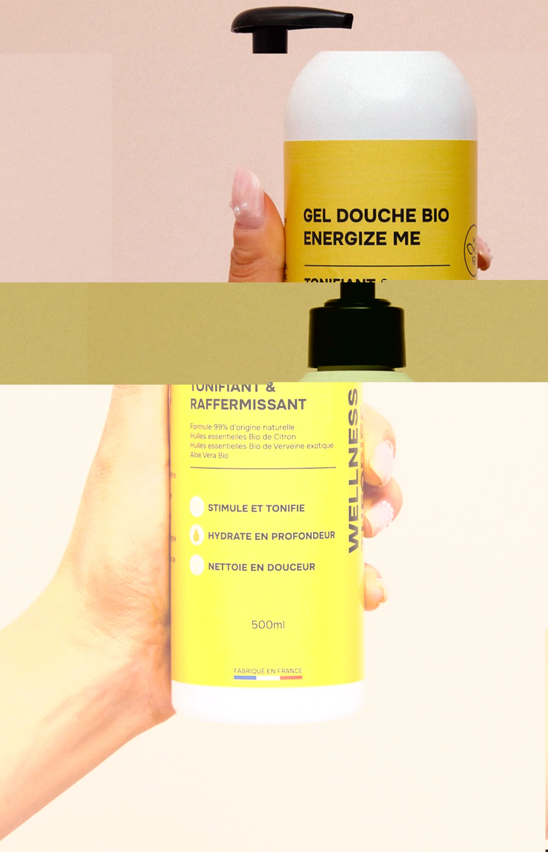 Gel douche bio - Energize Me - 500 ml - Image 2
