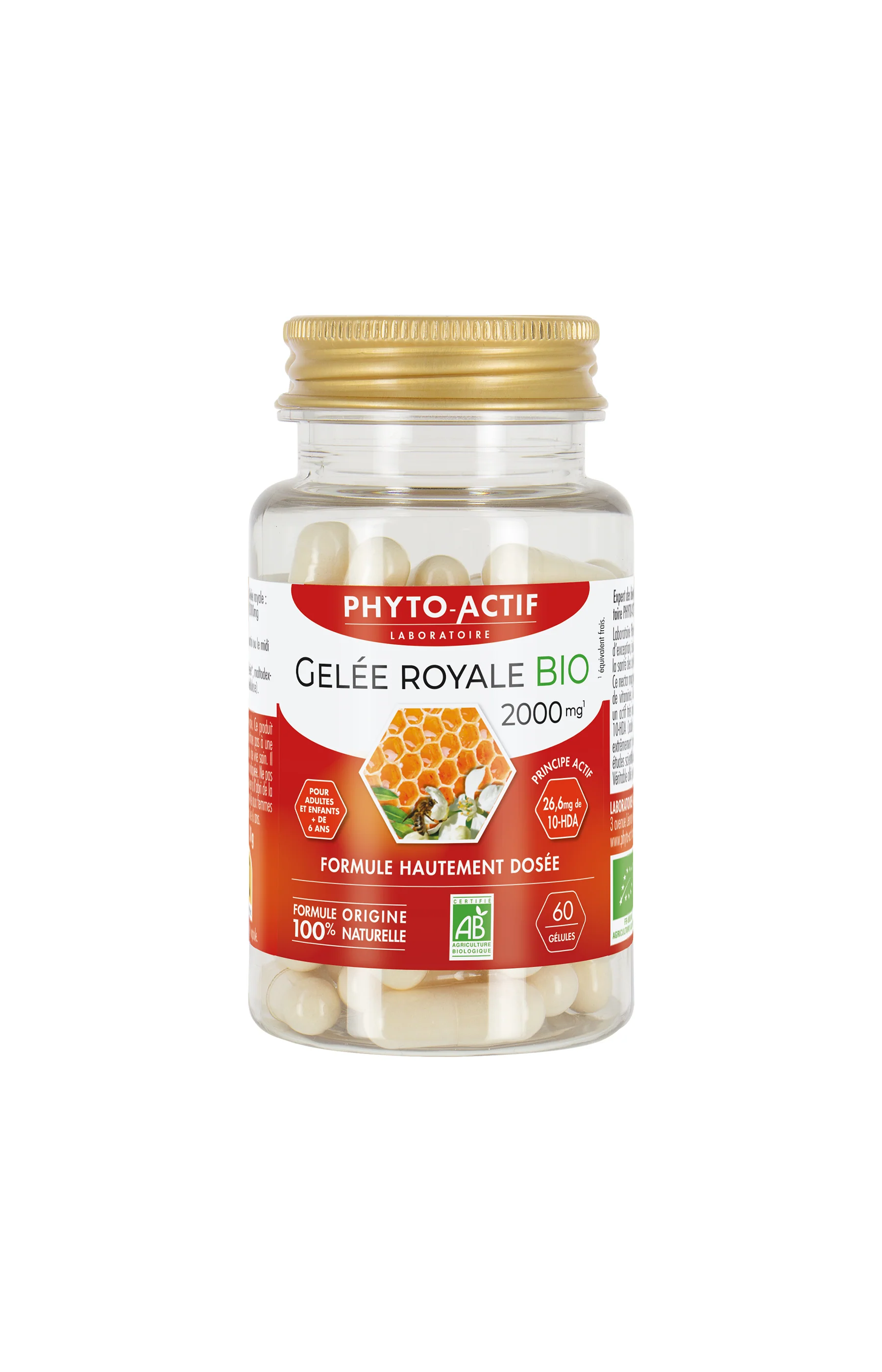 Compléments alimentaires bio - Gelée royale 2000 mg - 20 jours