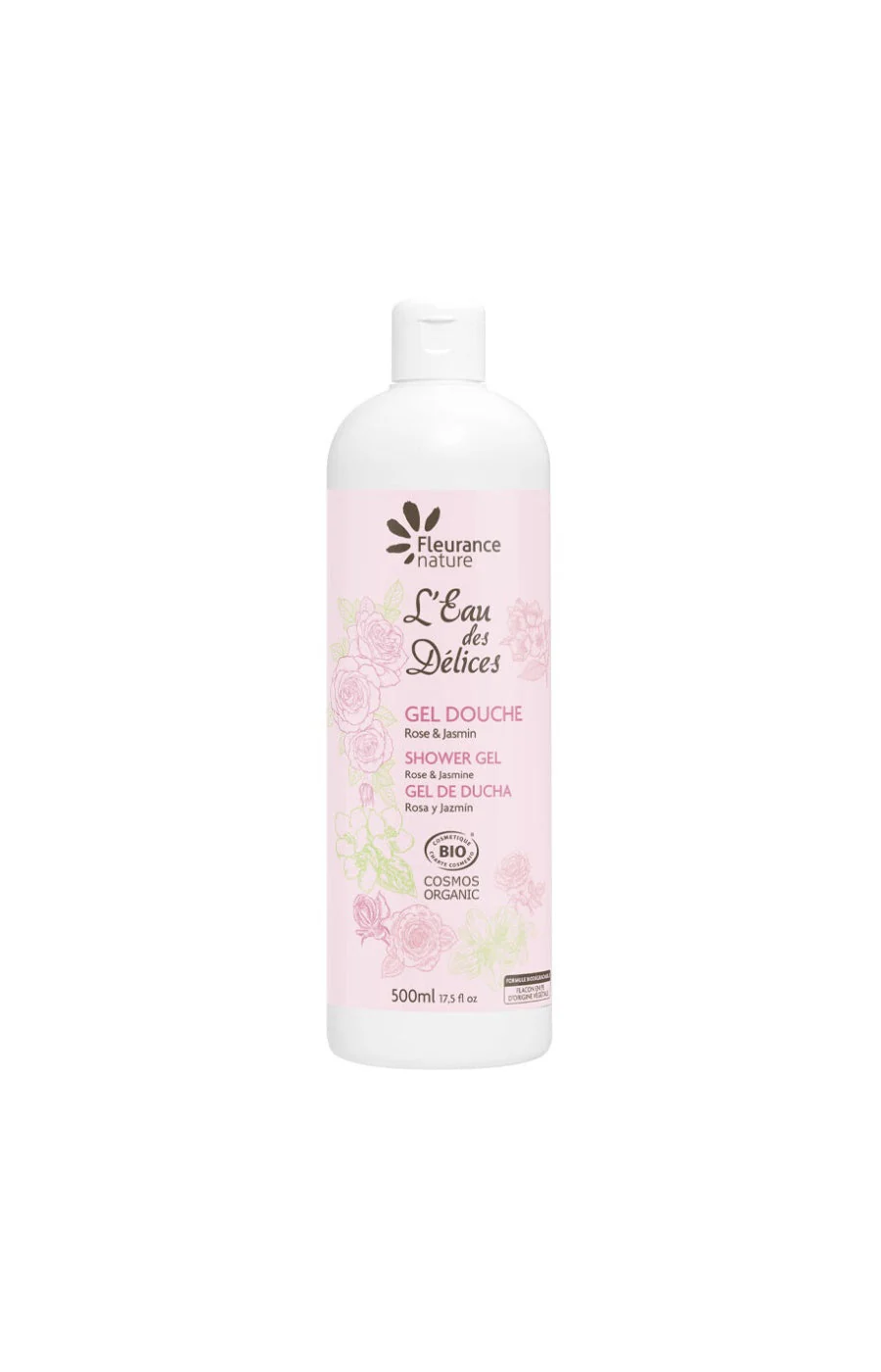 Gels douche nourrissants bio - Rose & jasmin - Corps - 2 x 500 ml