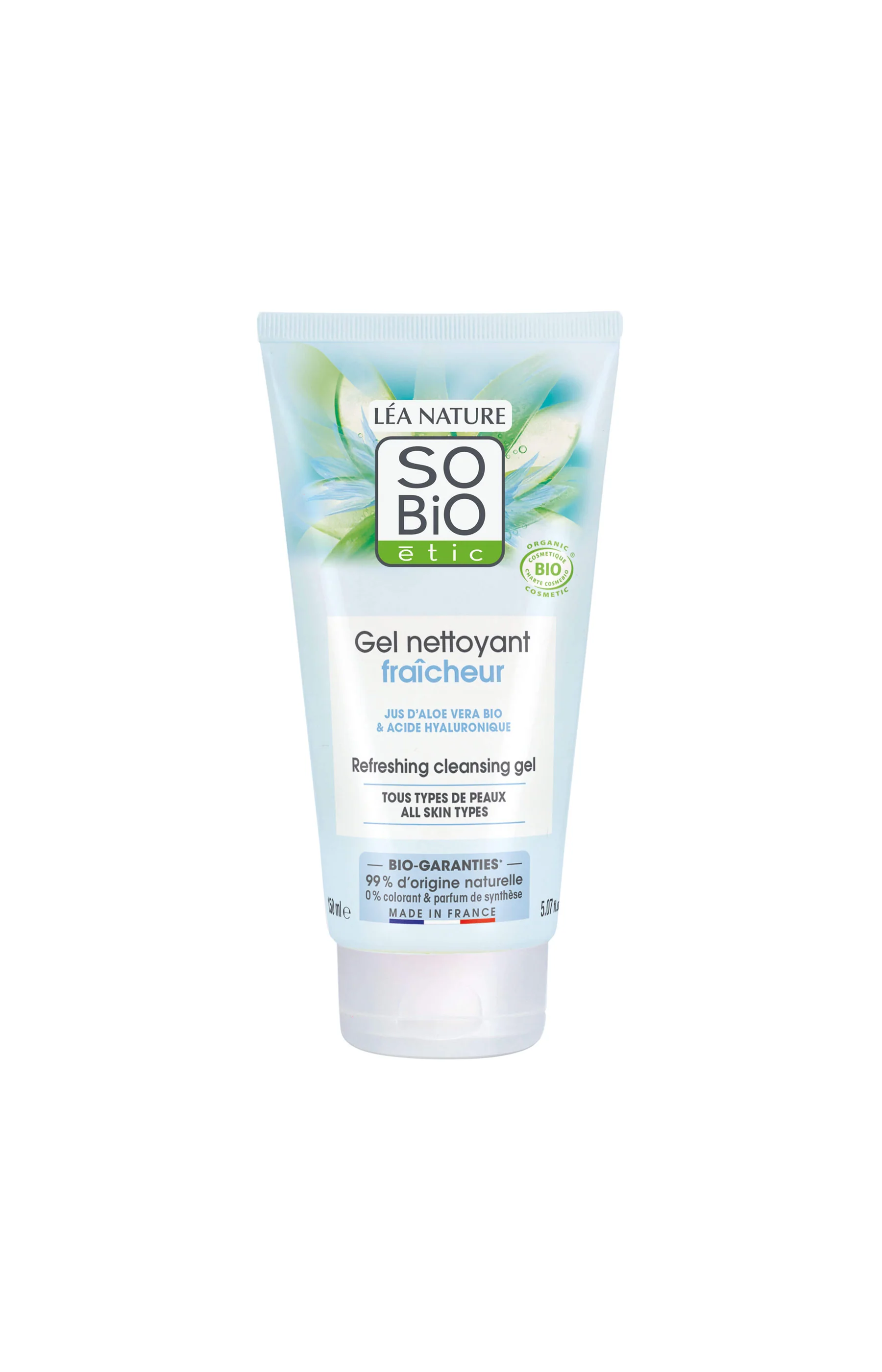 Gels nettoyants fraîcheur bio - Aloe vera - Visage
