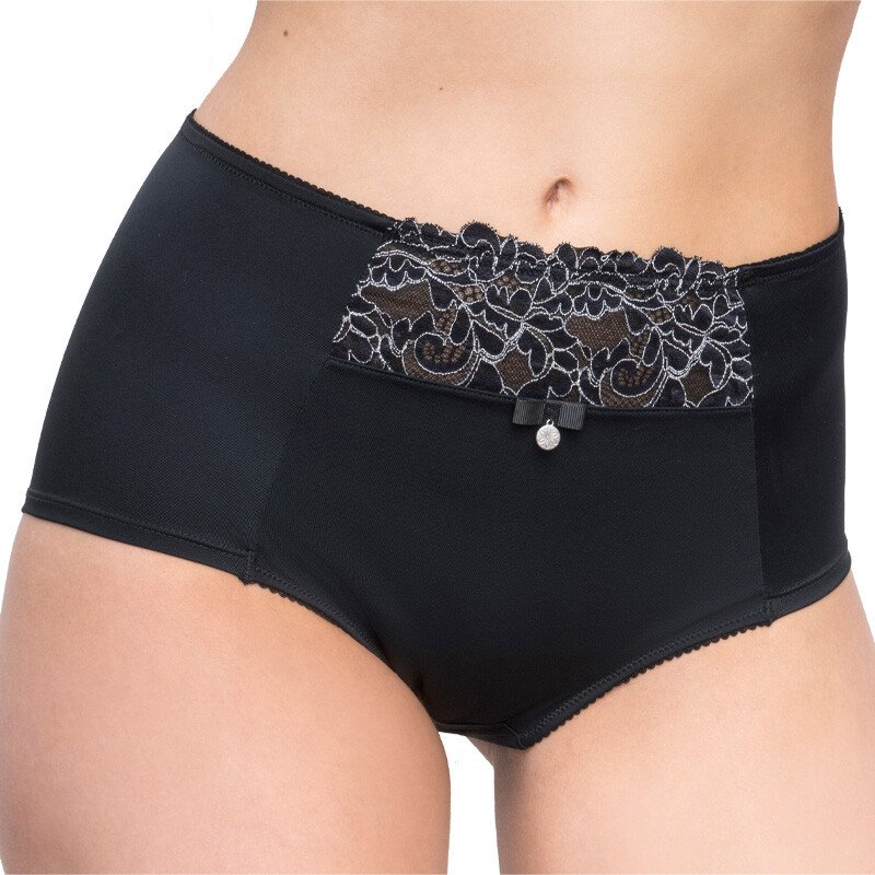Culotte à dentelle taille haute - Tilia  - Noir - Image 3
