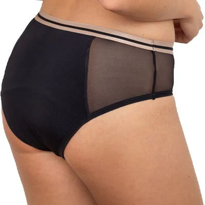 Lot de 2 shortys menstruels - Edina - Flux moyens à abondants - Noir - Image 3