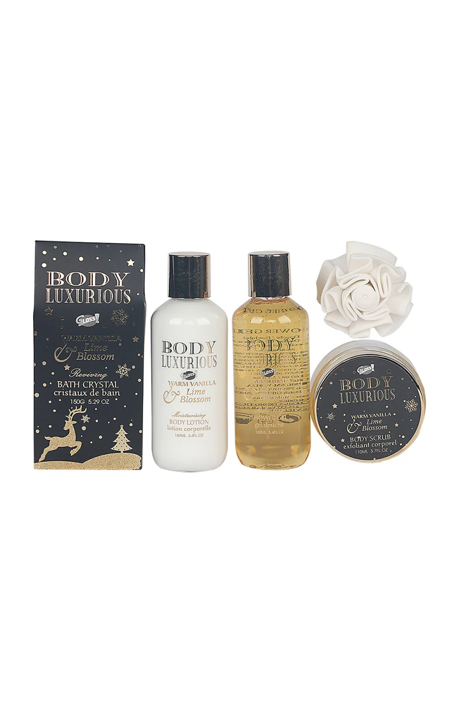 Panière de bain - Body Luxurious Gold - 5 produits - Image 2