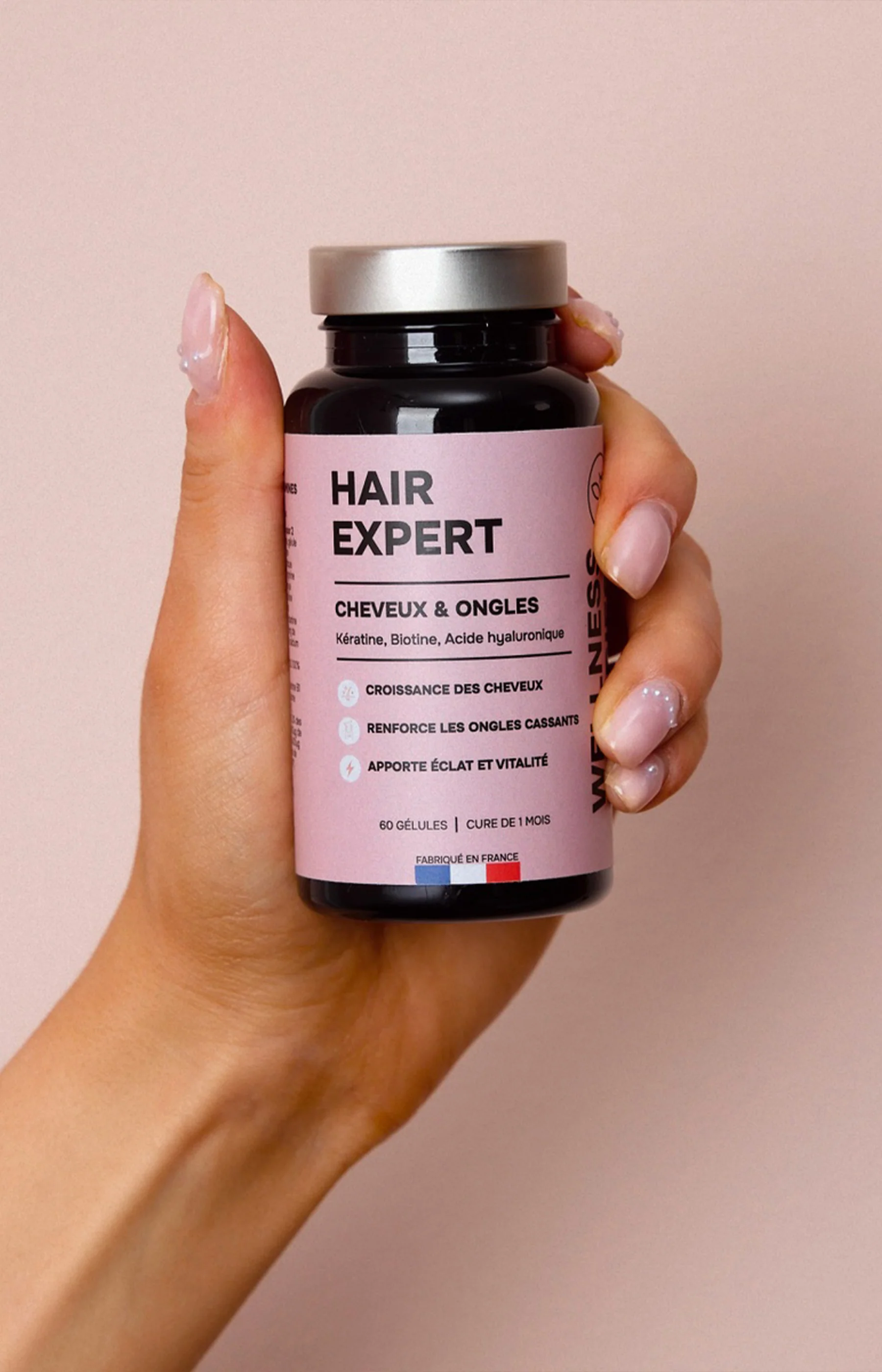 Cure pousse cheveux & ongles - Hair Expert - Kératine & biotine - 1 mois - Image 4