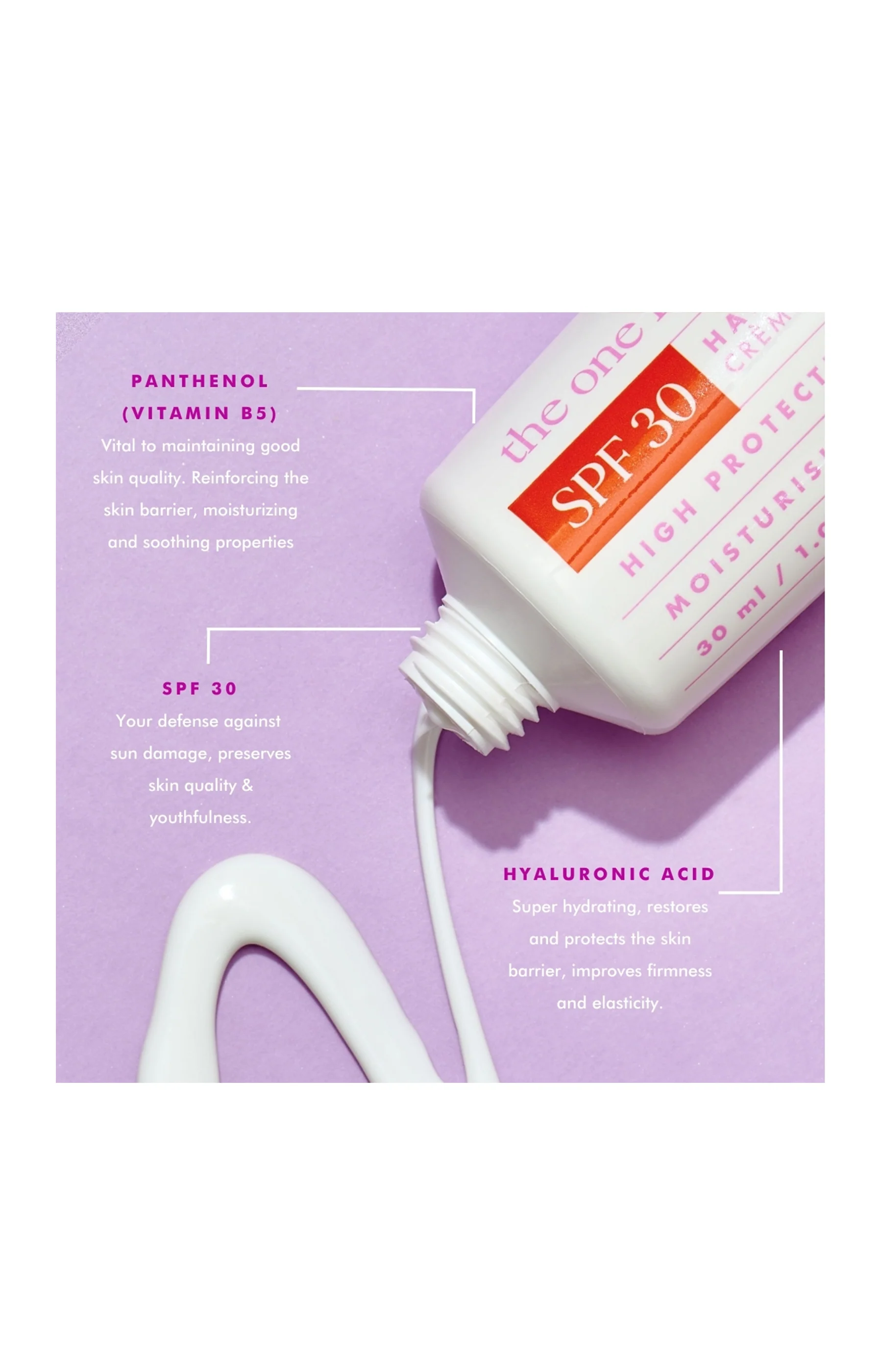 Crème mains SPF 30 - Acide hyaluronique - 30 ml - Image 2