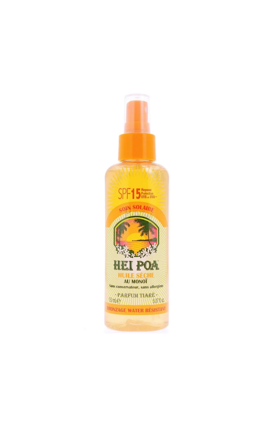 Huile solaire SPF 15 - Monoi - Corps - 150 ml
