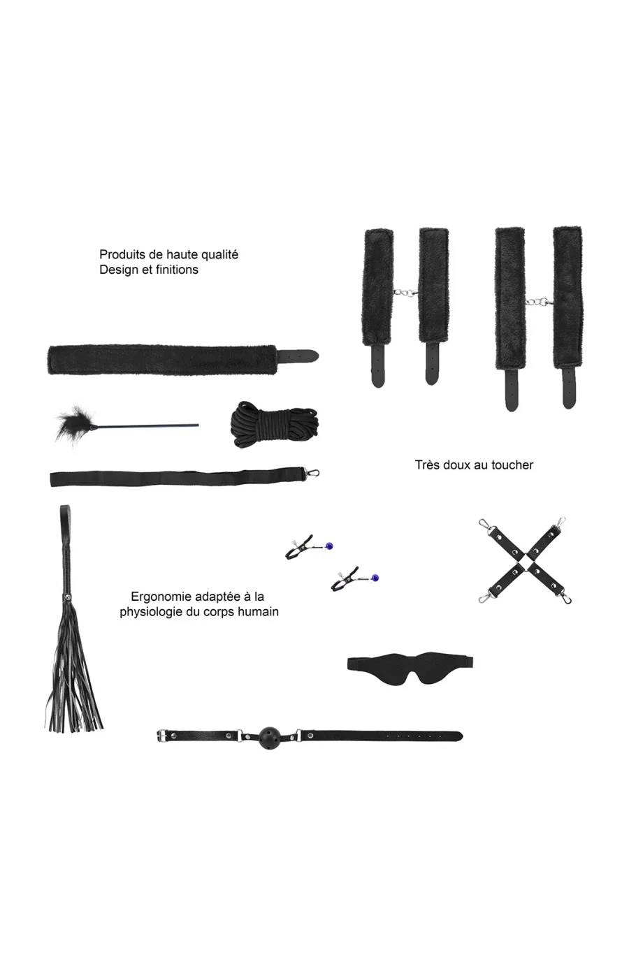 Set SM - 10 pièces - Noir - Image 4