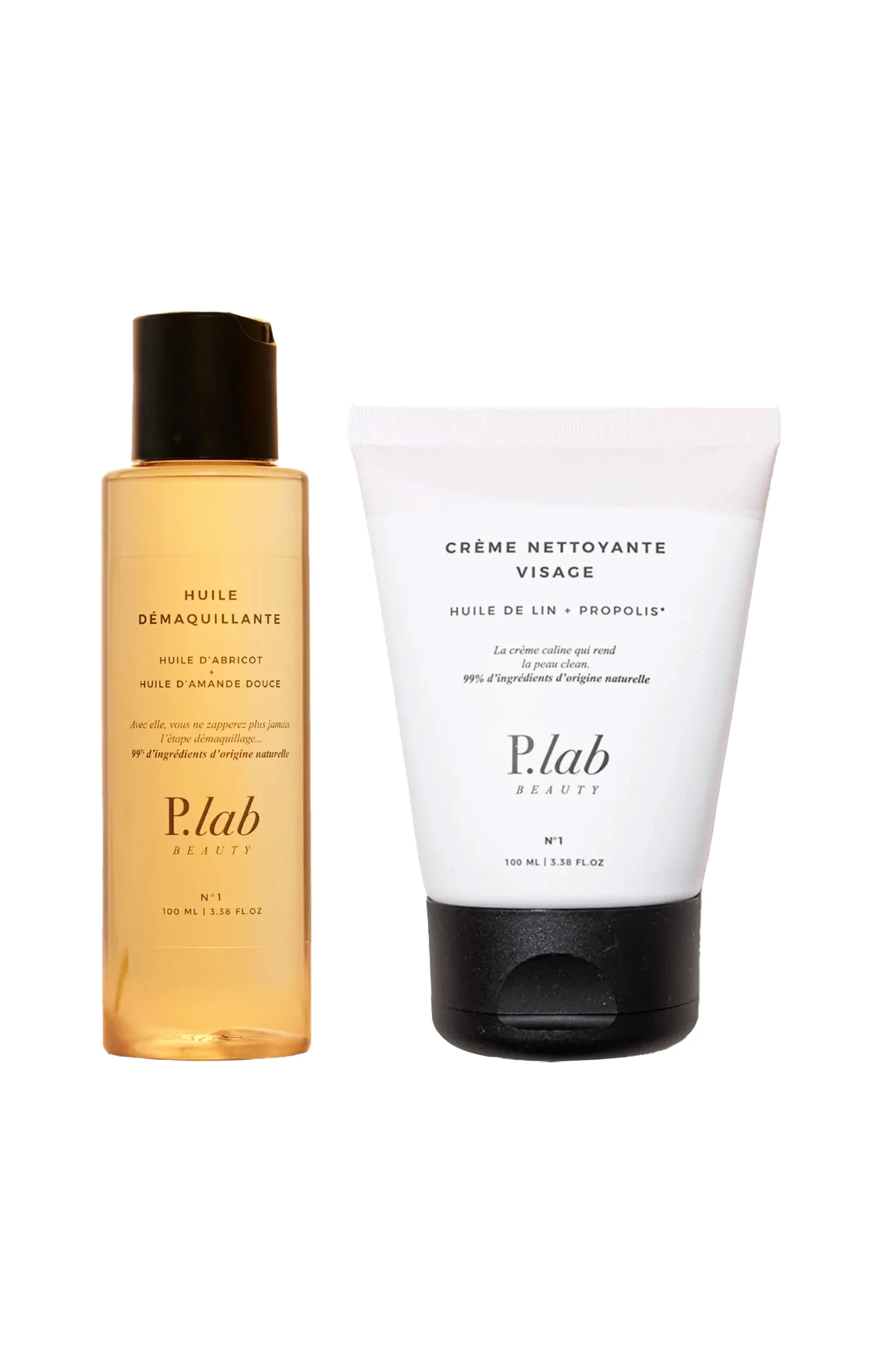 Huile démaquillante & crème nettoyante