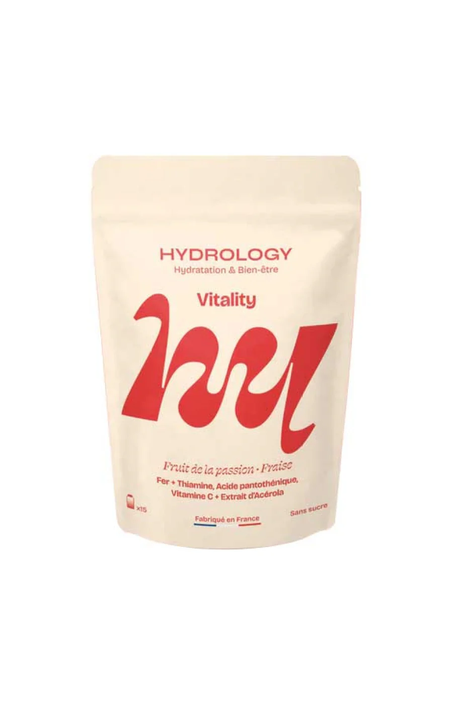 Pastilles aromatisées - Vitality - Fraise & fruit de la passion - 15 billes