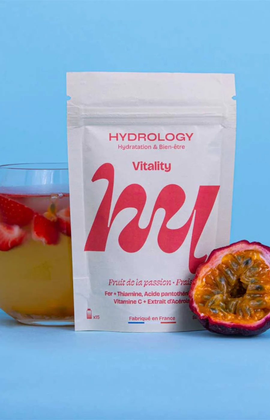 Pastilles aromatisées - Vitality - Fraise & fruit de la passion - 15 billes - Image 2